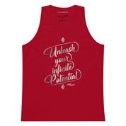Unleash Your Infinite Potential - Platinum - Men’s premium tank top