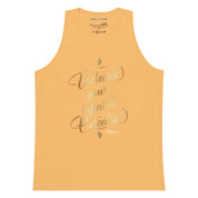 Unleash Your Infinite Potential - Gold - Men’s premium tank top
