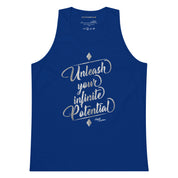 Unleash Your Infinite Potential - Platinum - Men’s premium tank top