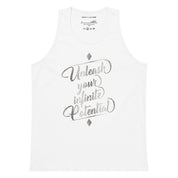 Unleash Your Infinite Potential - Platinum - Men’s premium tank top