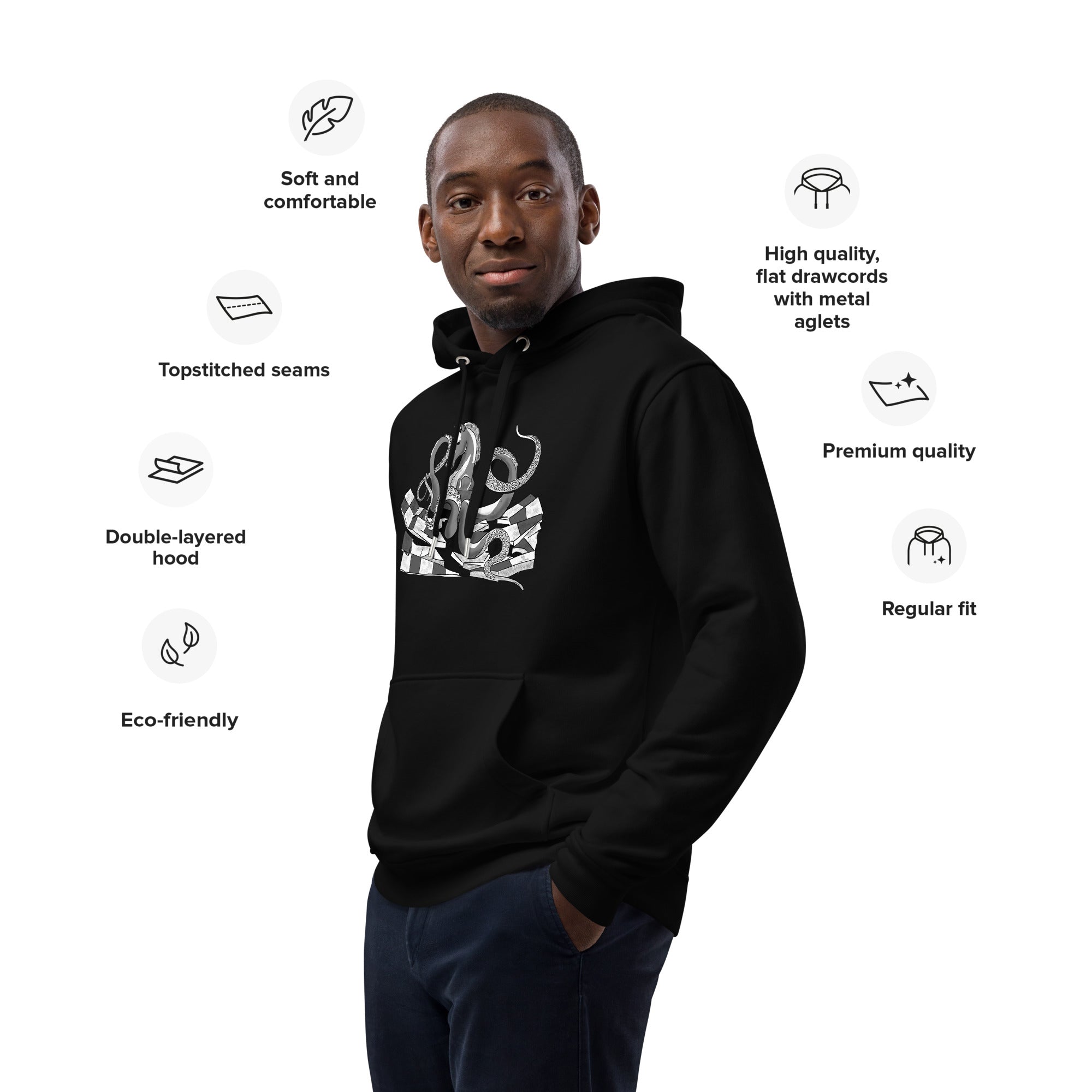 Infinite Variations - Octopus Knight - Solo - Premium eco hoodie