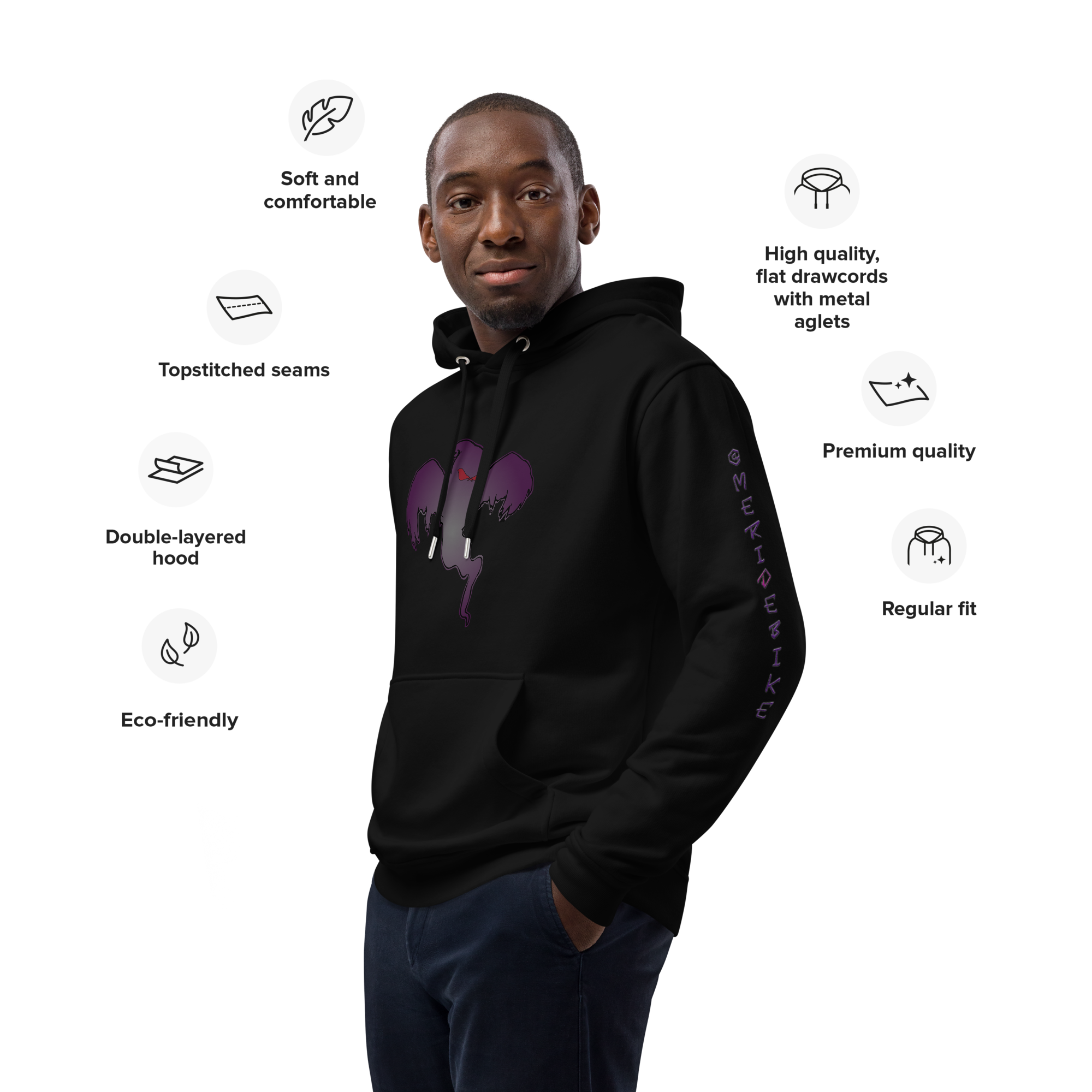 TFRU - Ghost Design - Premium eco hoodie