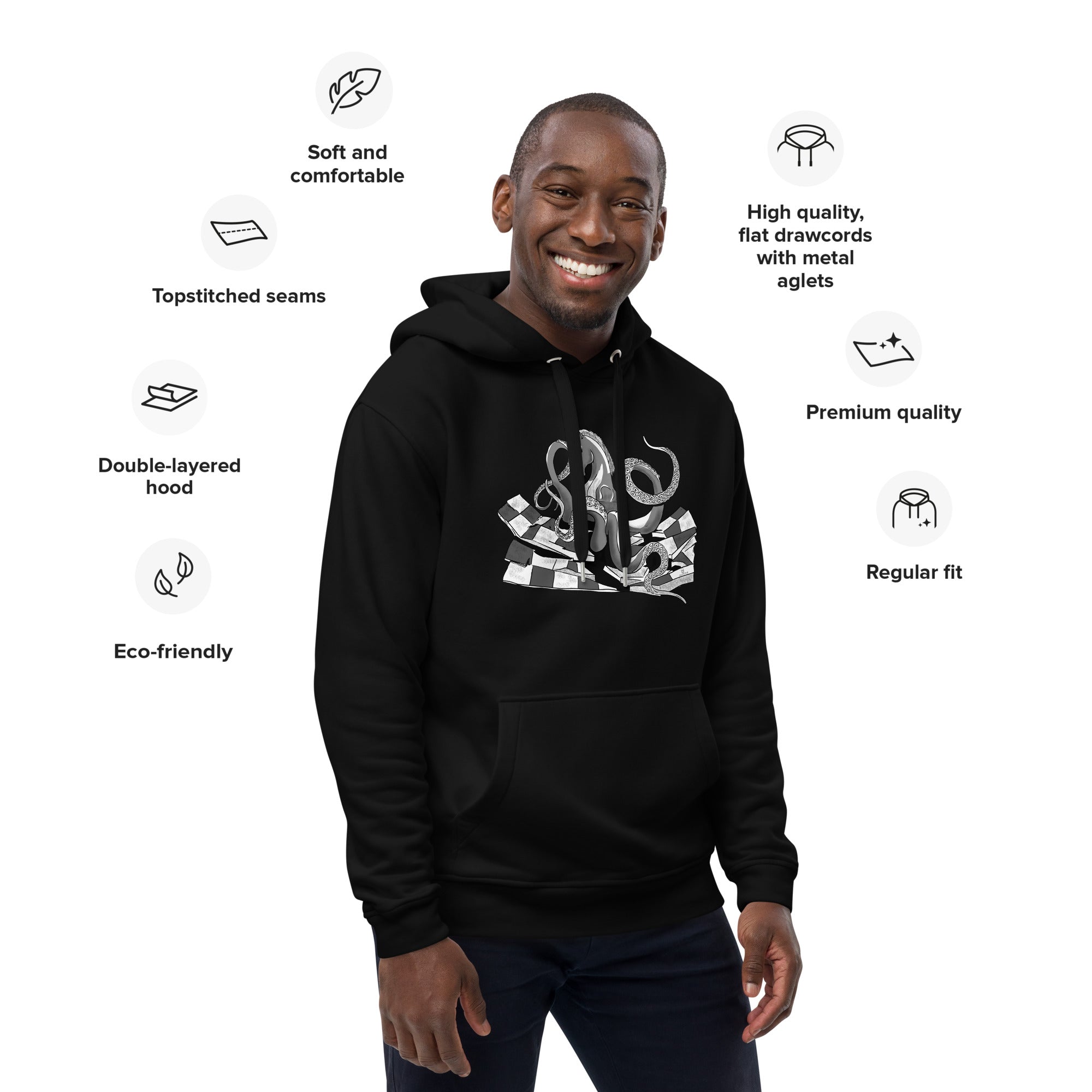 Infinite Variations - Octopus Knight - Solo - Premium eco hoodie