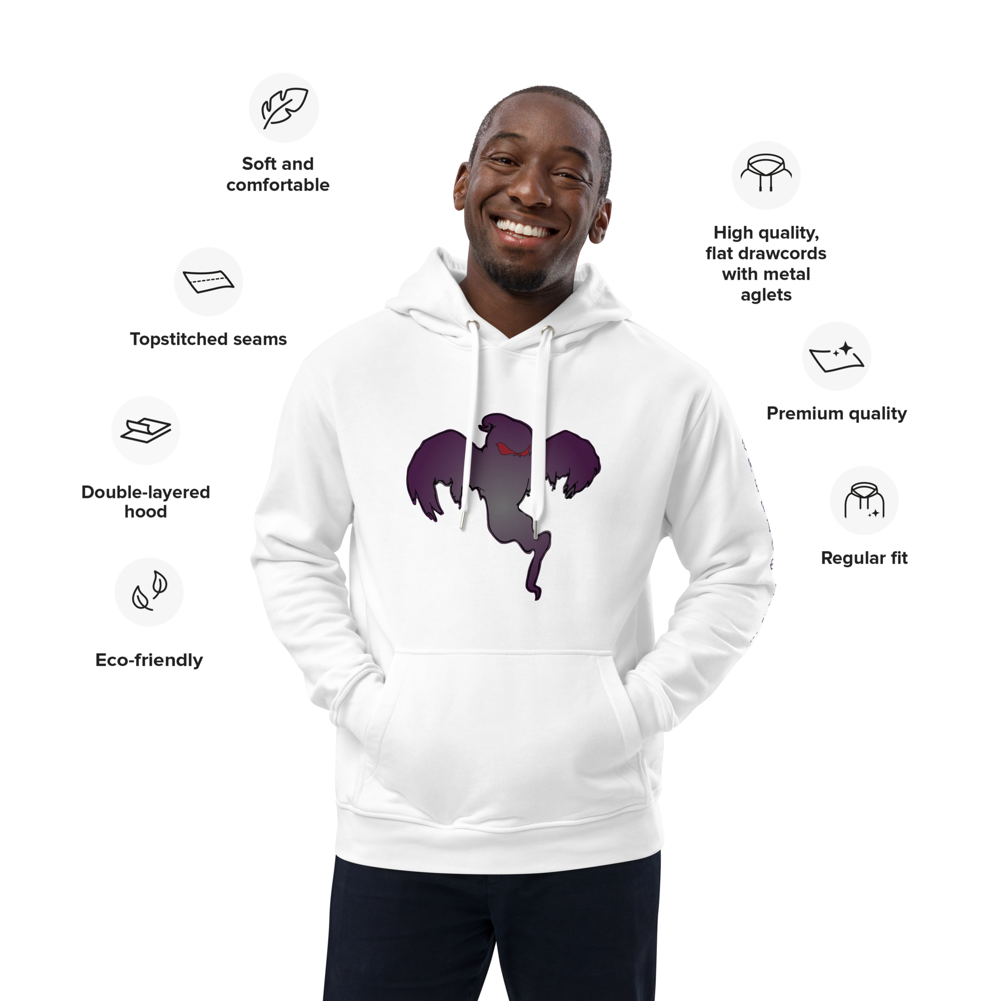 TFRU - Ghost Design - Premium eco hoodie