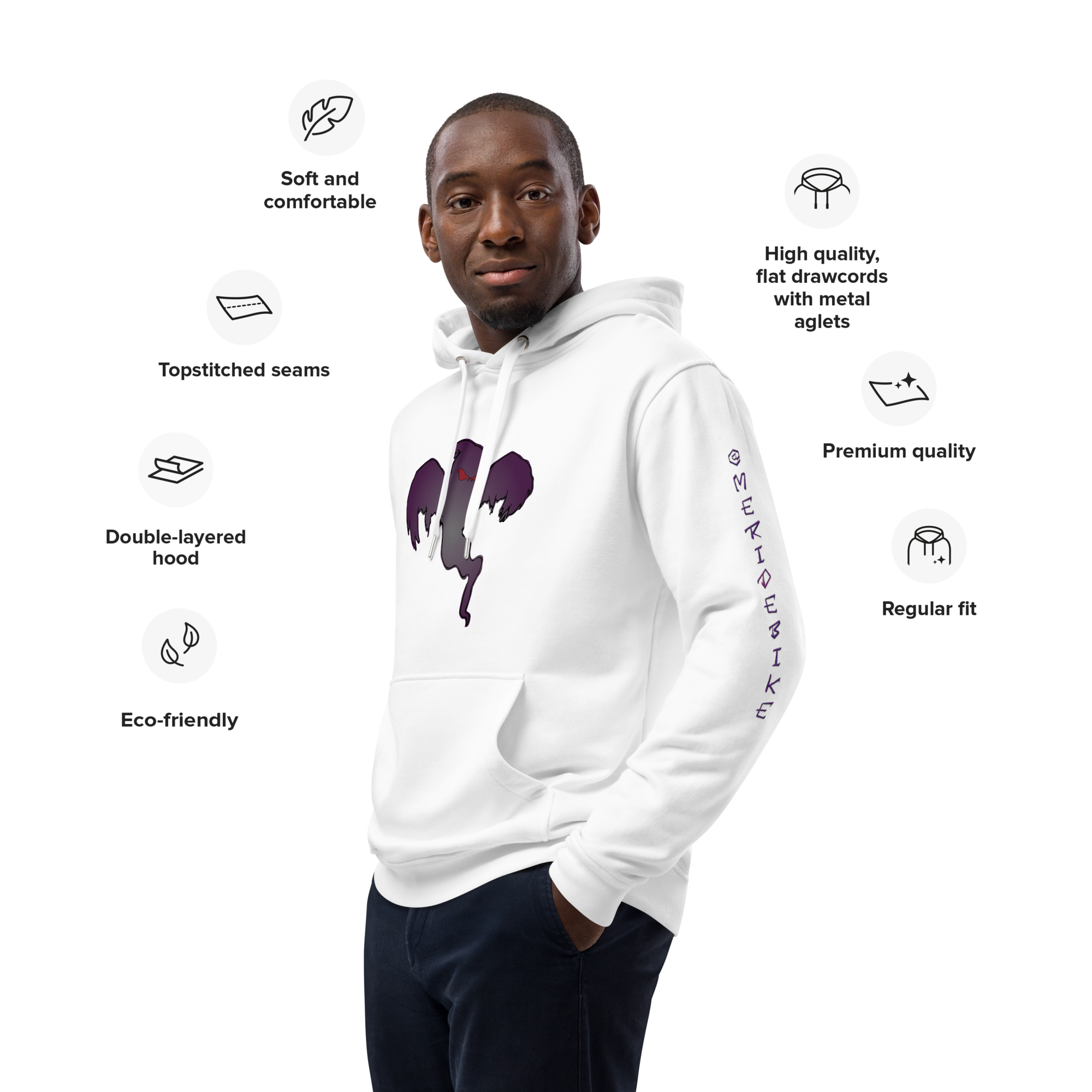 TFRU - Ghost Design - Premium eco hoodie