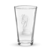Infinite Variations - Disintegrating Knight - Shaker pint glass