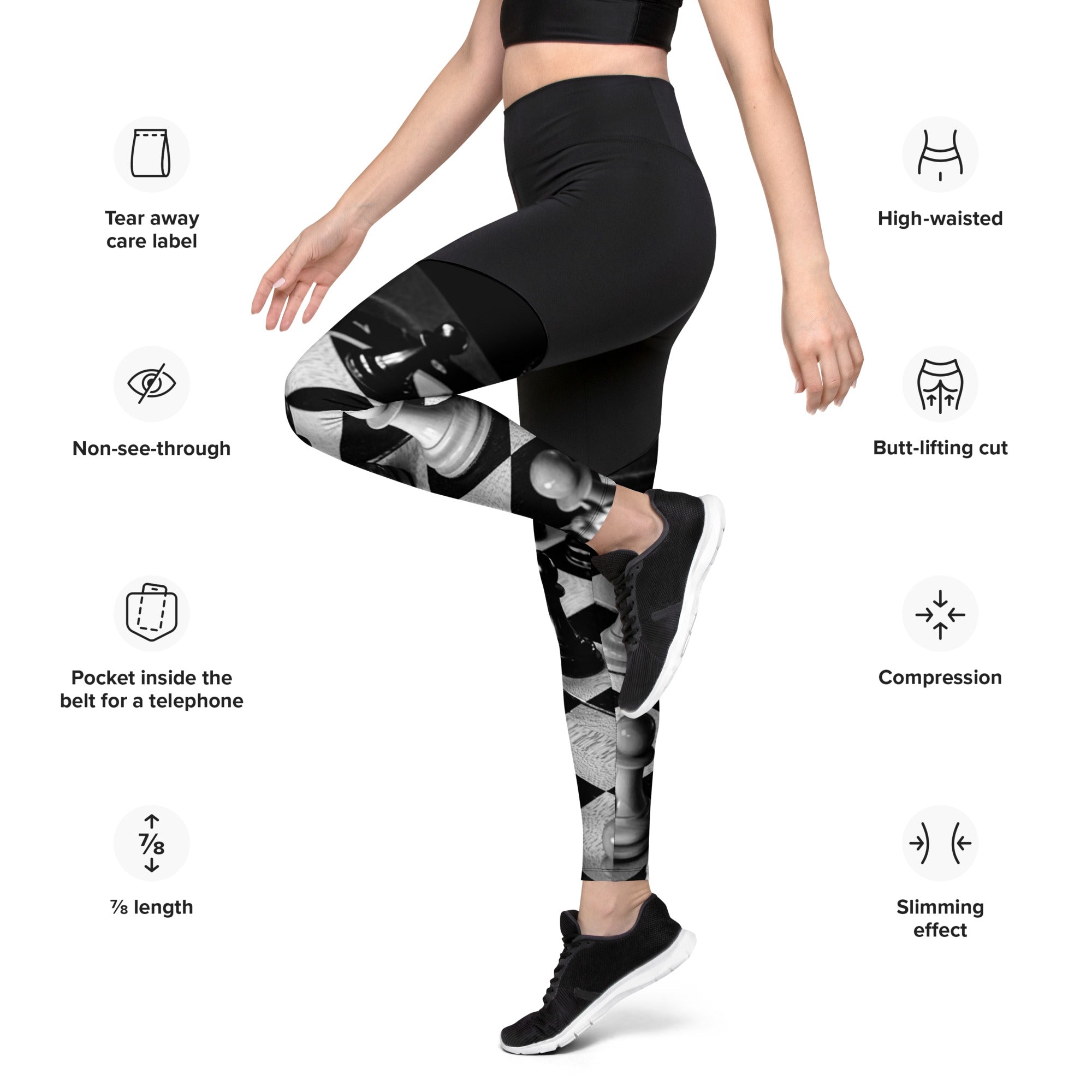 Infinite Variations - Queen's Gambit - Sports Leggings