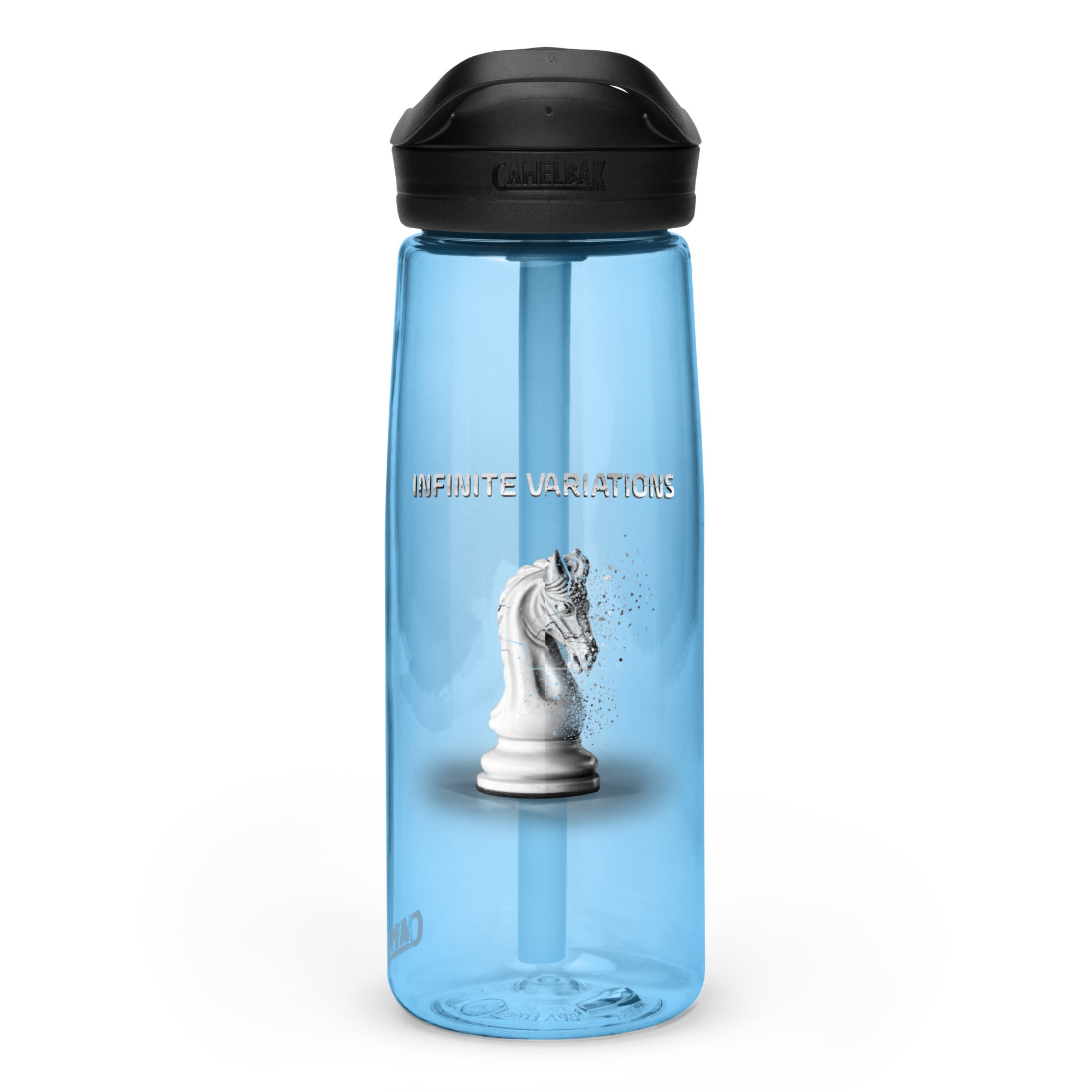 Infinite Variations - Disintegrating Knight - Sports water bottle