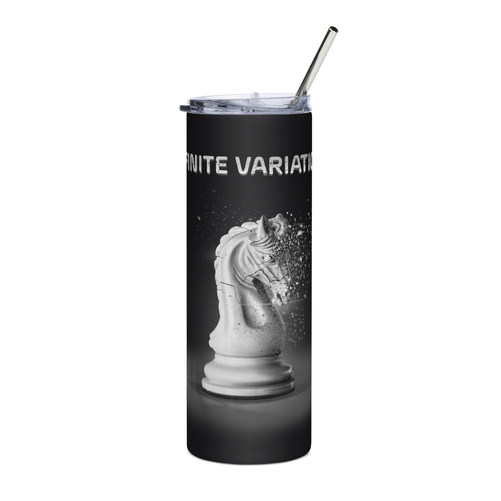 Infinite Variations - Disintegrating Knight - Stainless steel tumbler