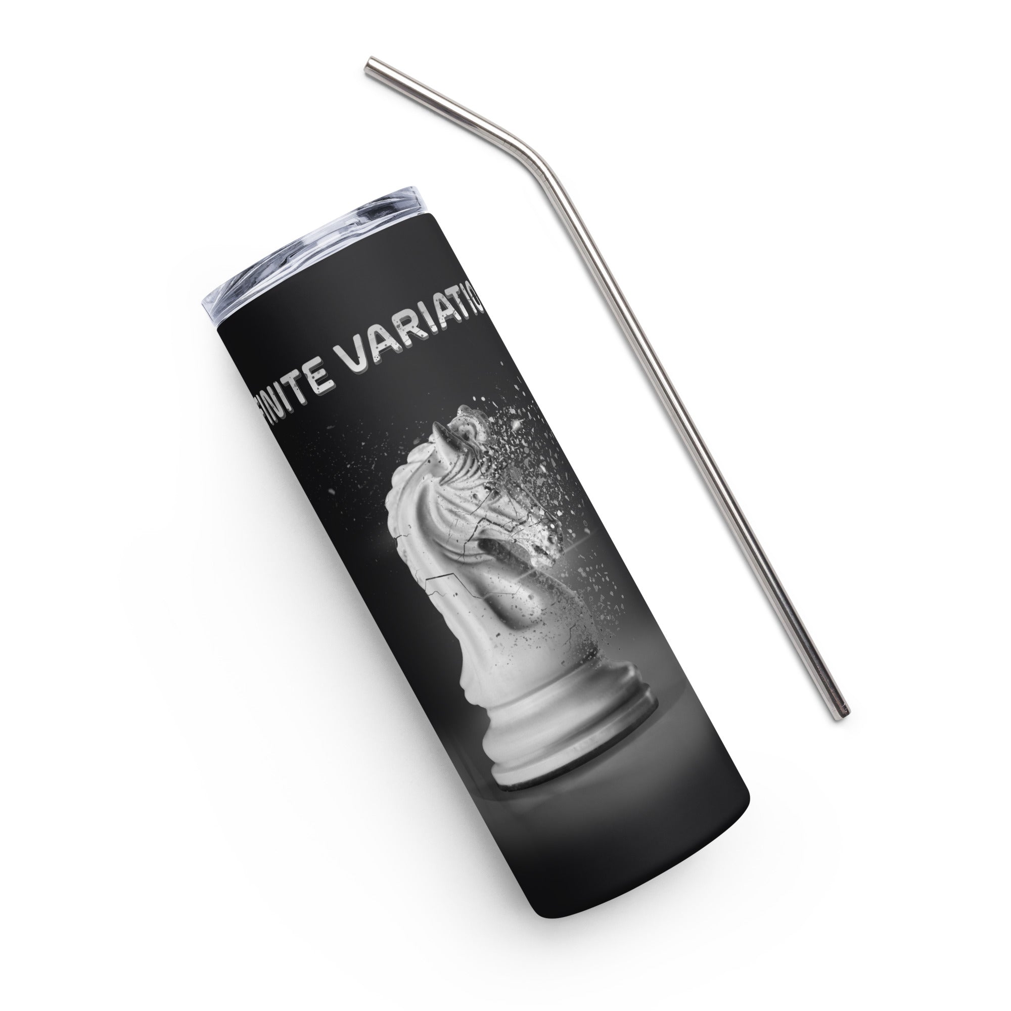 Infinite Variations - Disintegrating Knight - Stainless steel tumbler