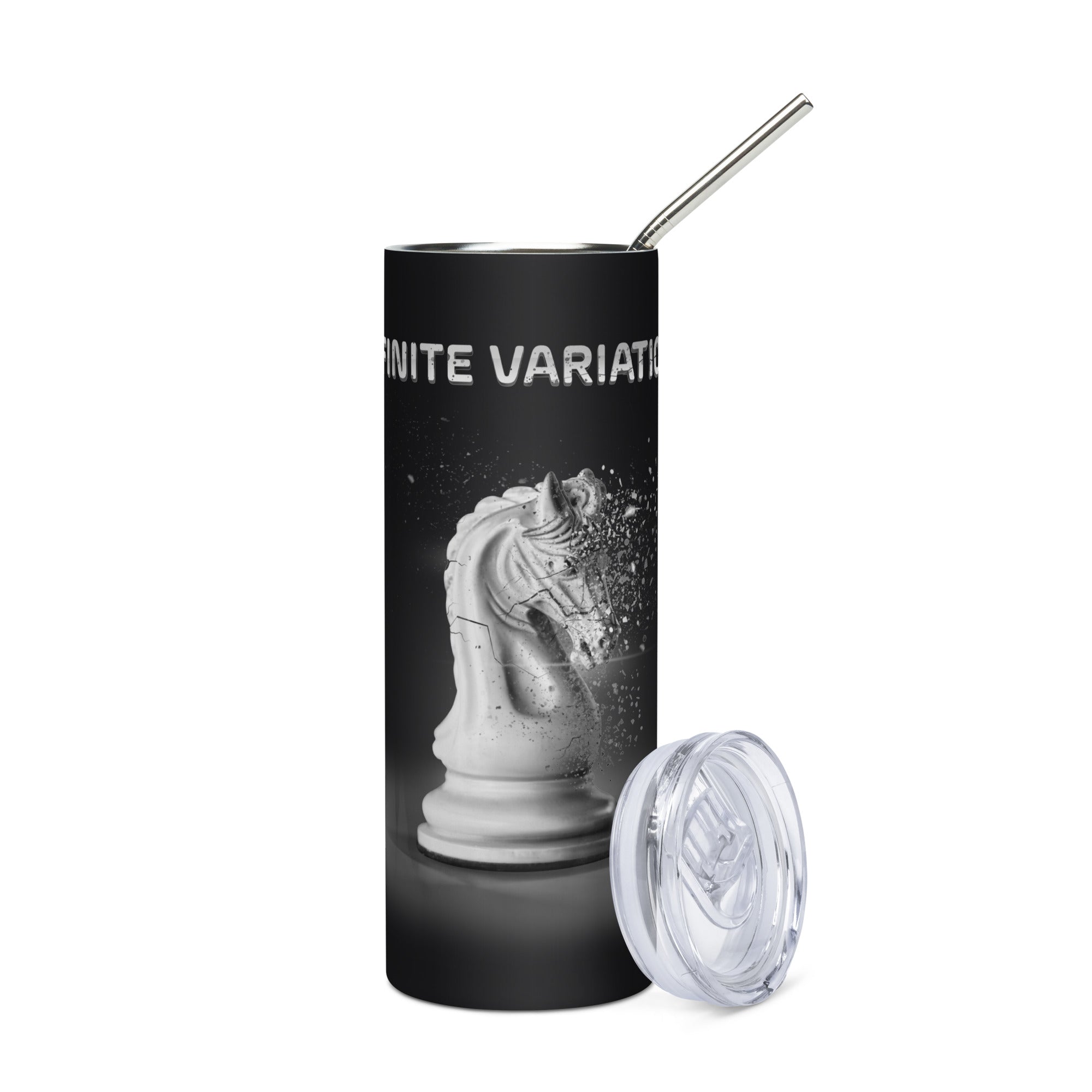 Infinite Variations - Disintegrating Knight - Stainless steel tumbler