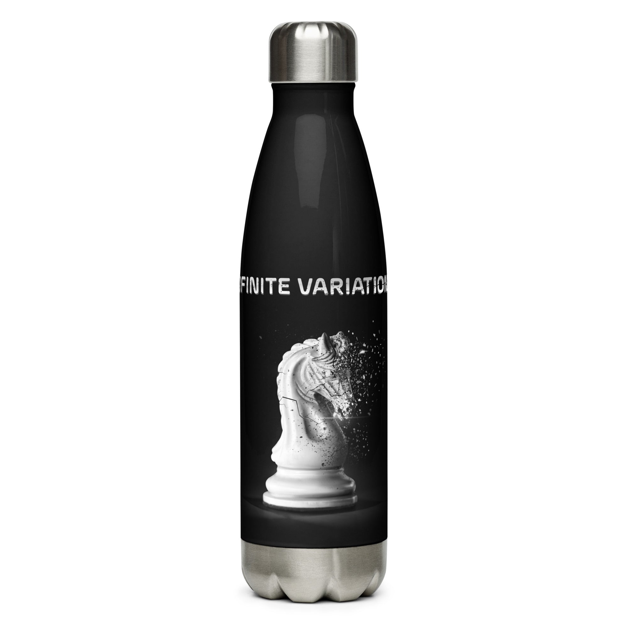 Infinite Variations - Disintegrating Knight - Stainless steel water bottle
