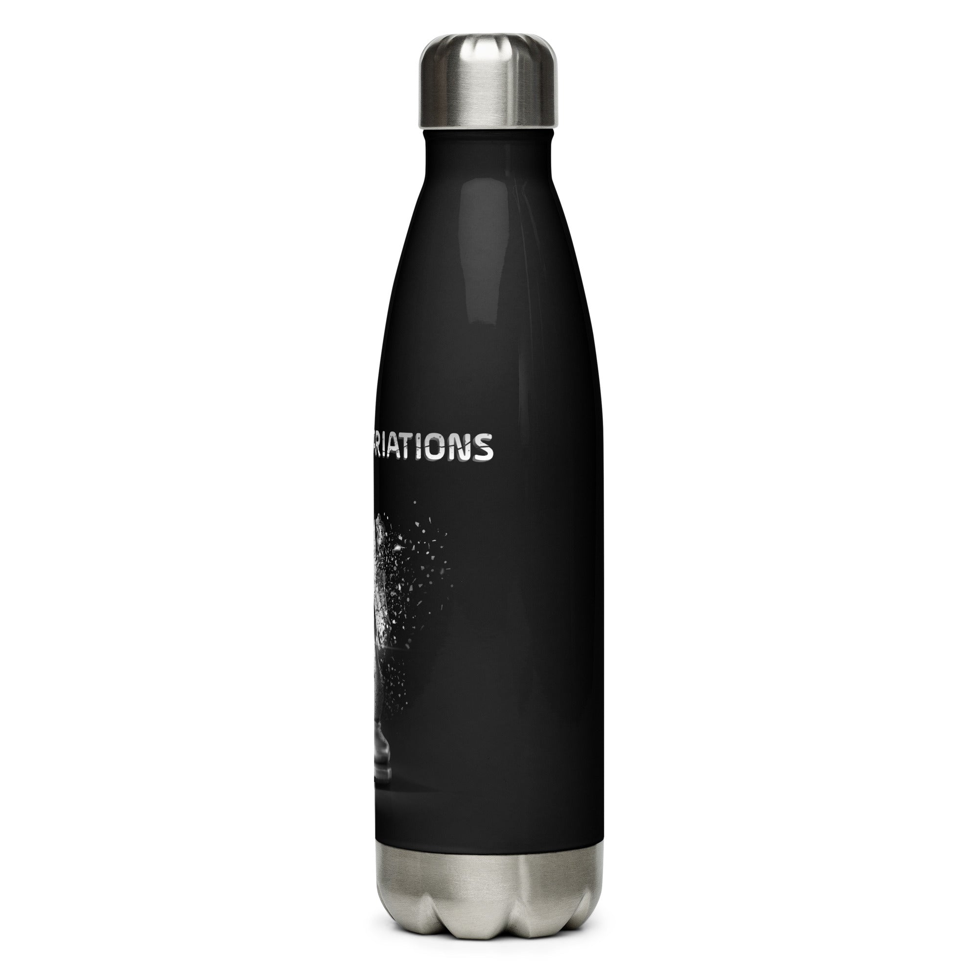 Infinite Variations - Disintegrating Knight - Stainless steel water bottle