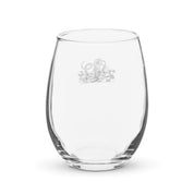 Infinite Variations - Octopus Knight - Stemless wine glass