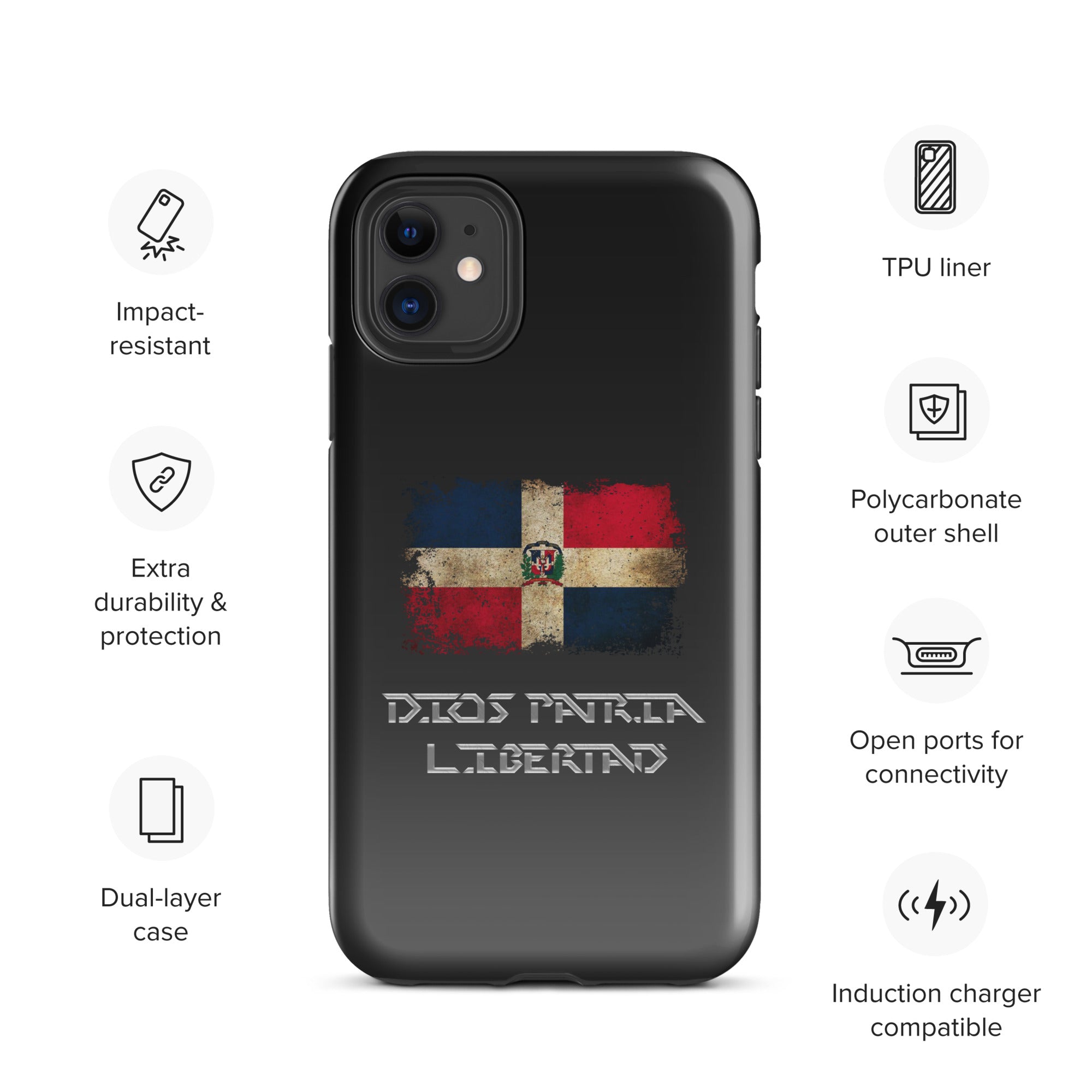 Infinite Variations - International Series - Dominican Republic Distressed - Tough Case for iPhone®