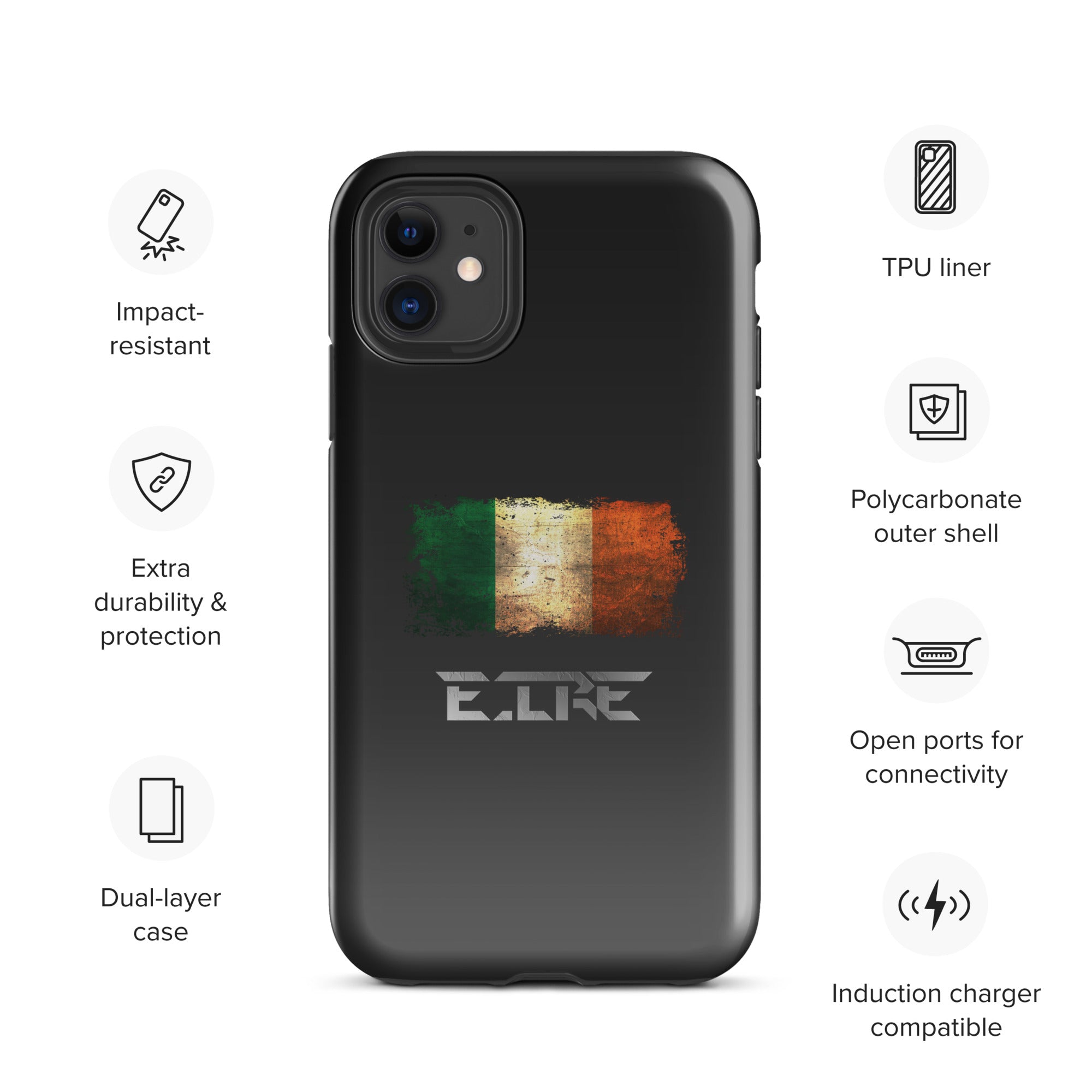 Infinite Variations - International Series - Ireland Distressed - Tough Case for iPhone®