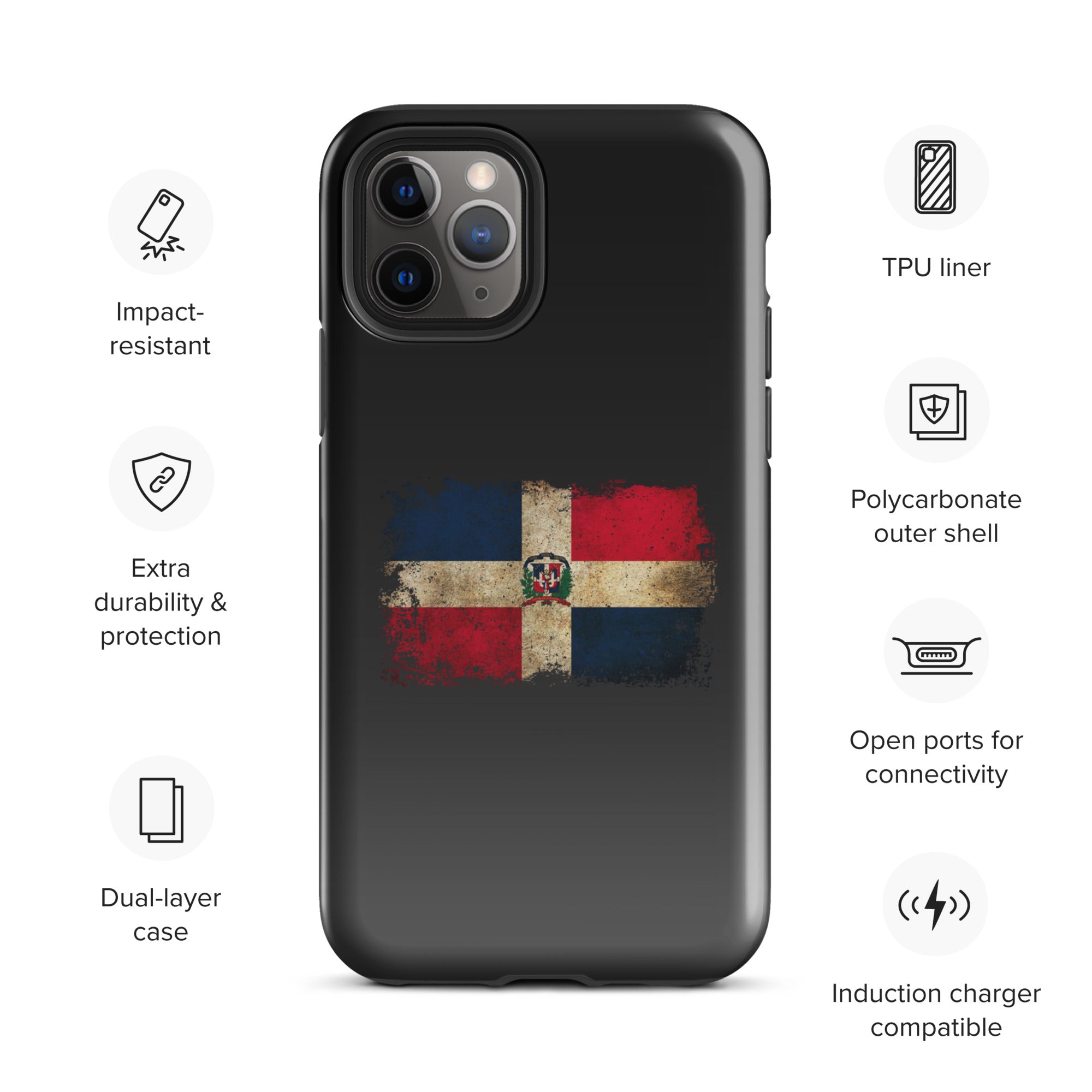 Infinite Variations - Dominican Republic Distressed - Tough Case for iPhone®