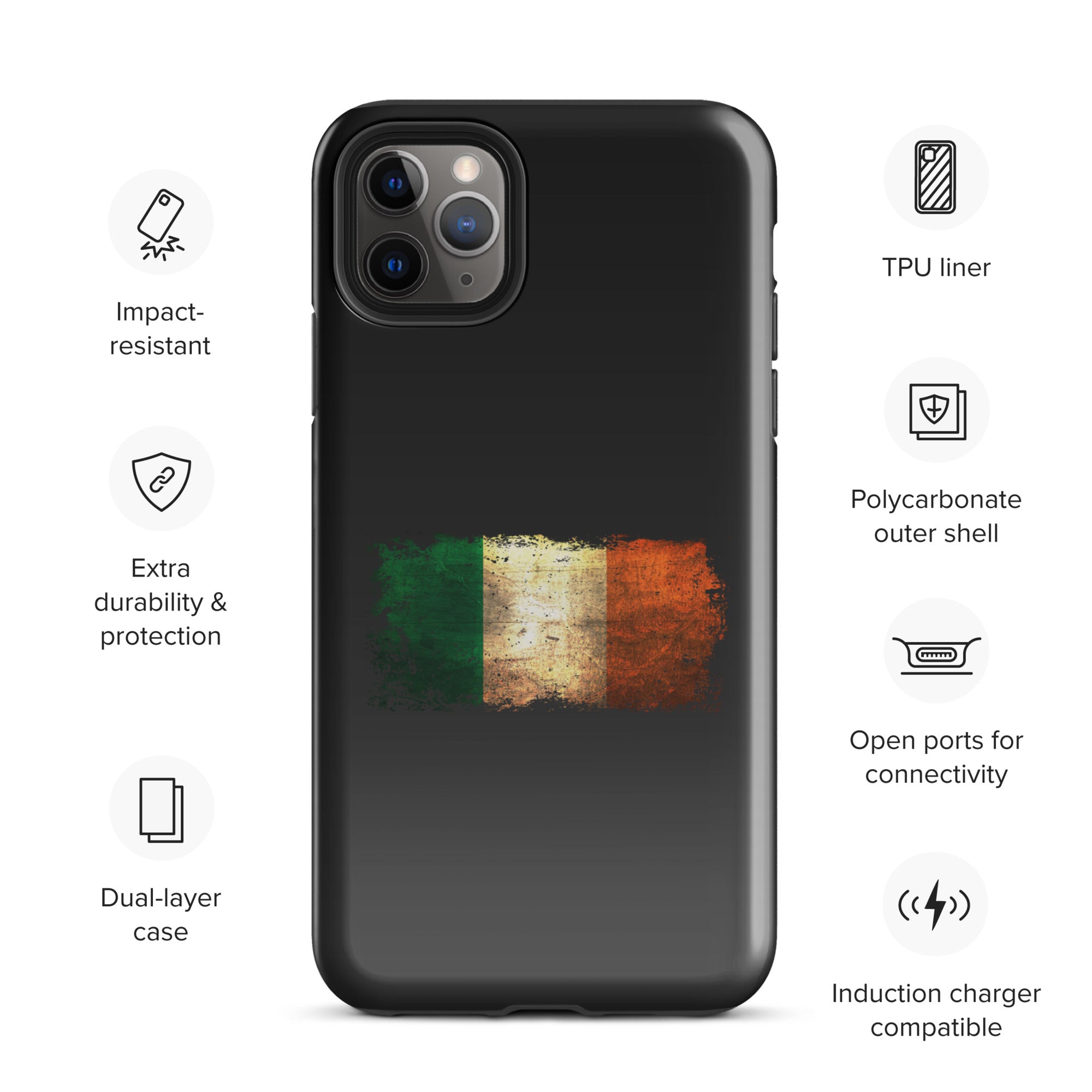 Infinite Variations - Ireland Distressed - Tough Case for iPhone®