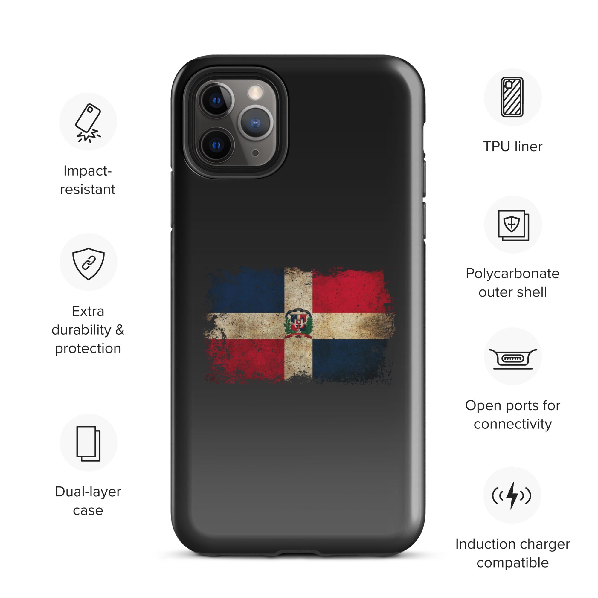 Infinite Variations - Dominican Republic Distressed - Tough Case for iPhone®