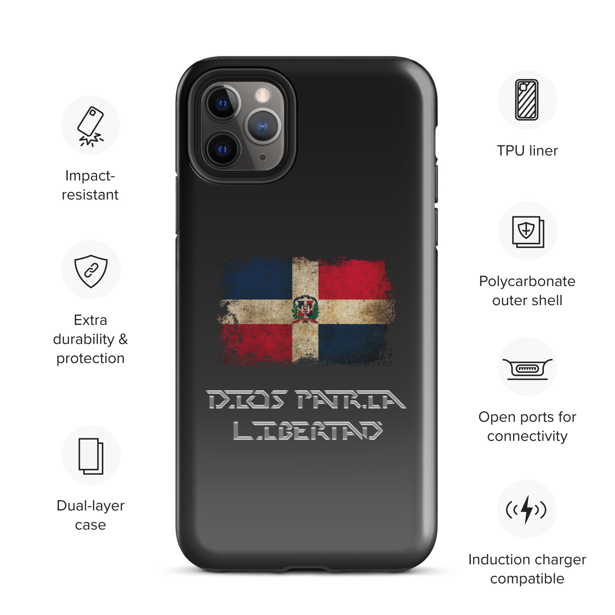 Infinite Variations - International Series - Dominican Republic Distressed - Tough Case for iPhone®