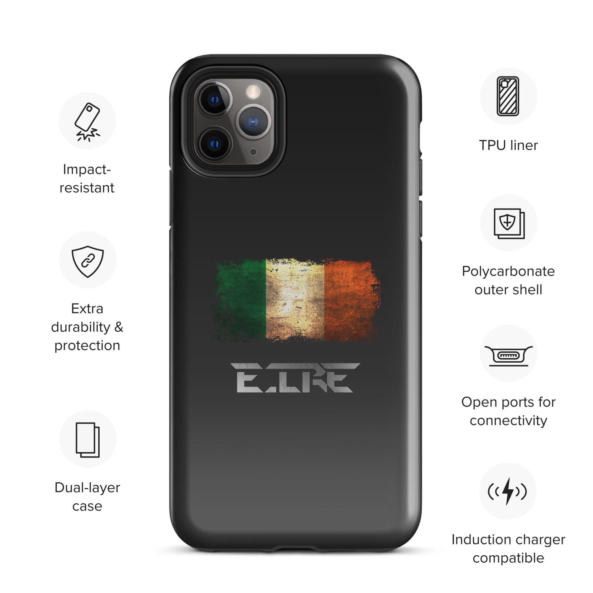 Infinite Variations - International Series - Ireland Distressed - Tough Case for iPhone®