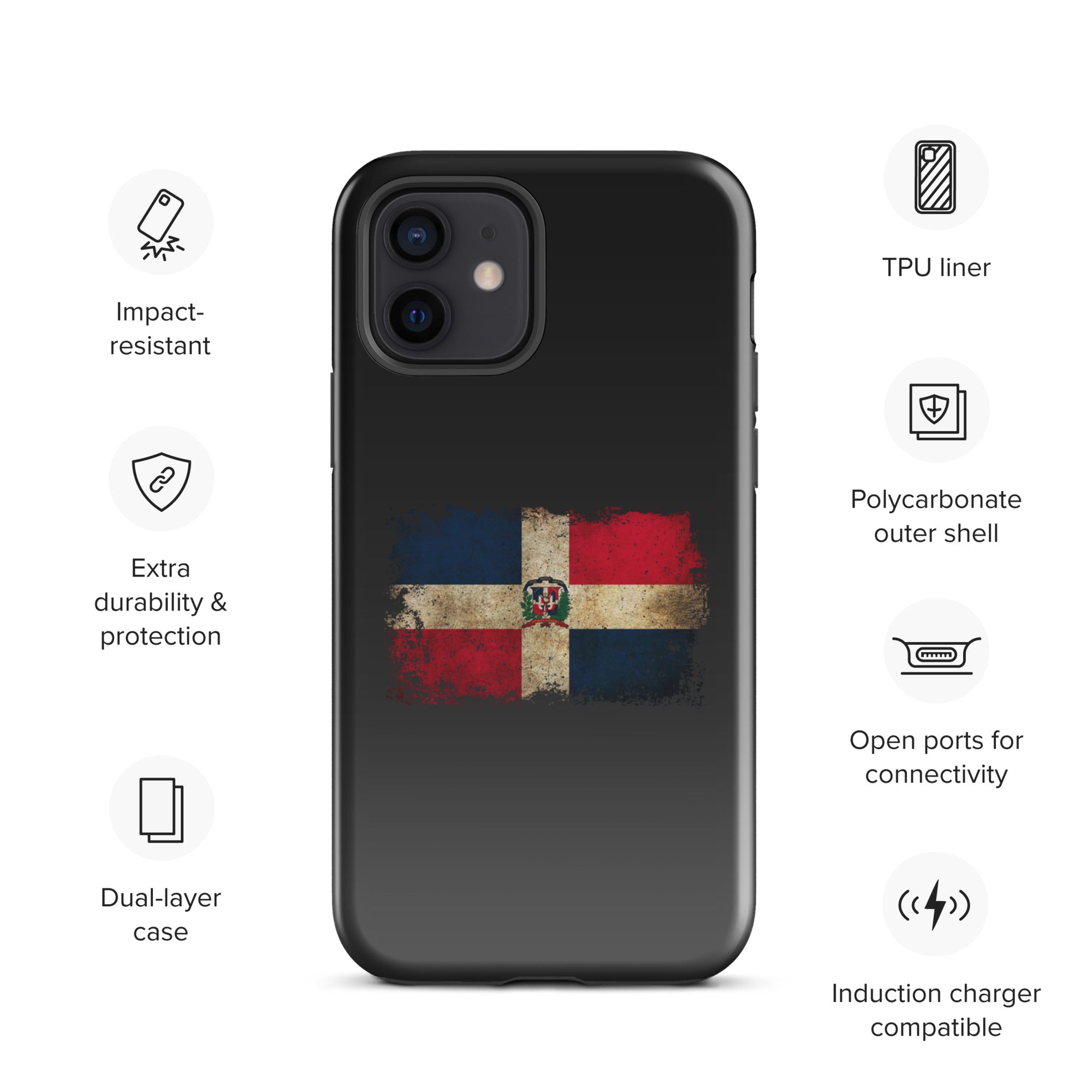 Infinite Variations - Dominican Republic Distressed - Tough Case for iPhone®