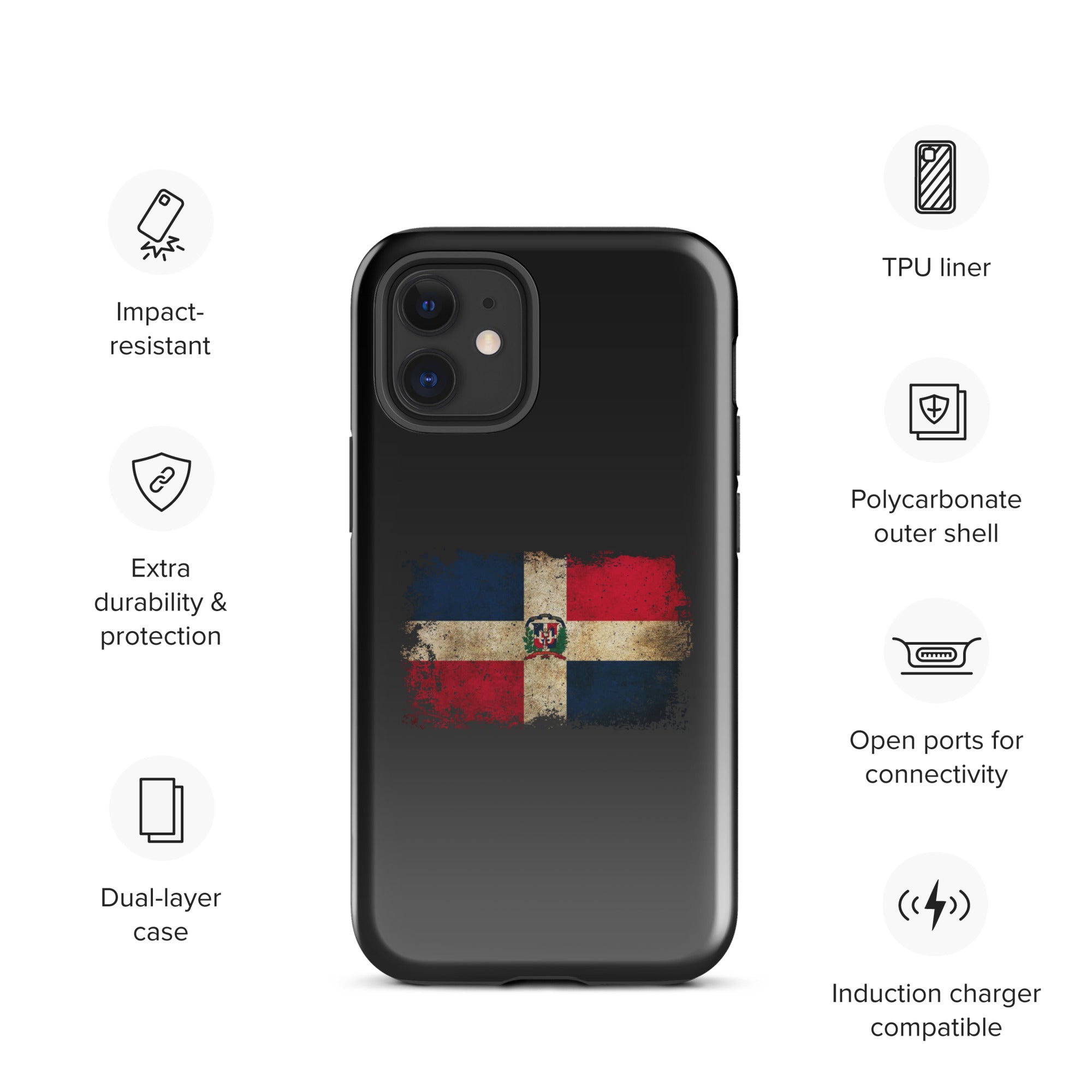 Infinite Variations - Dominican Republic Distressed - Tough Case for iPhone®
