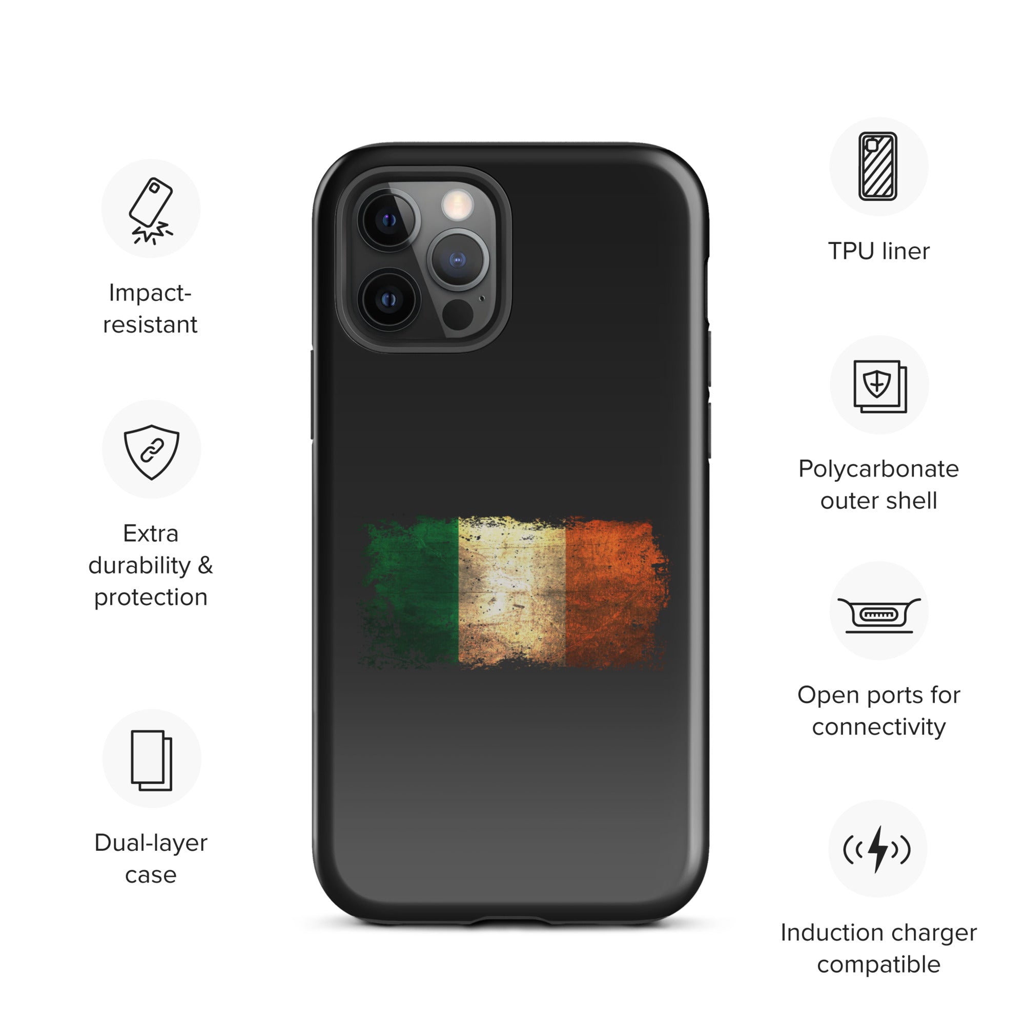 Infinite Variations - Ireland Distressed - Tough Case for iPhone®