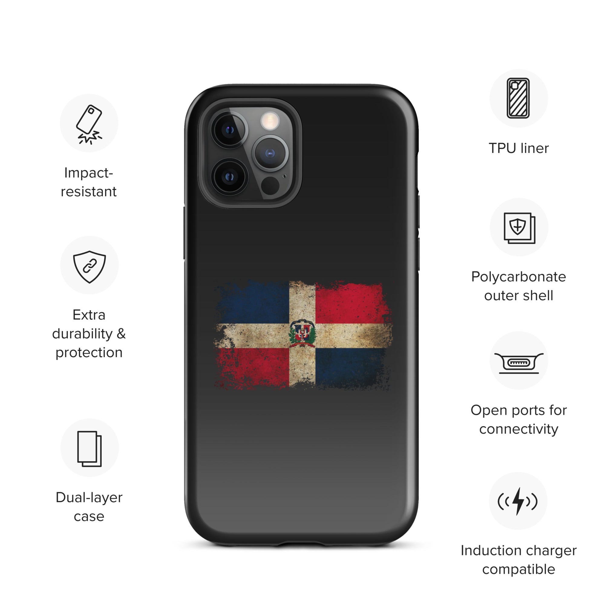 Infinite Variations - Dominican Republic Distressed - Tough Case for iPhone®
