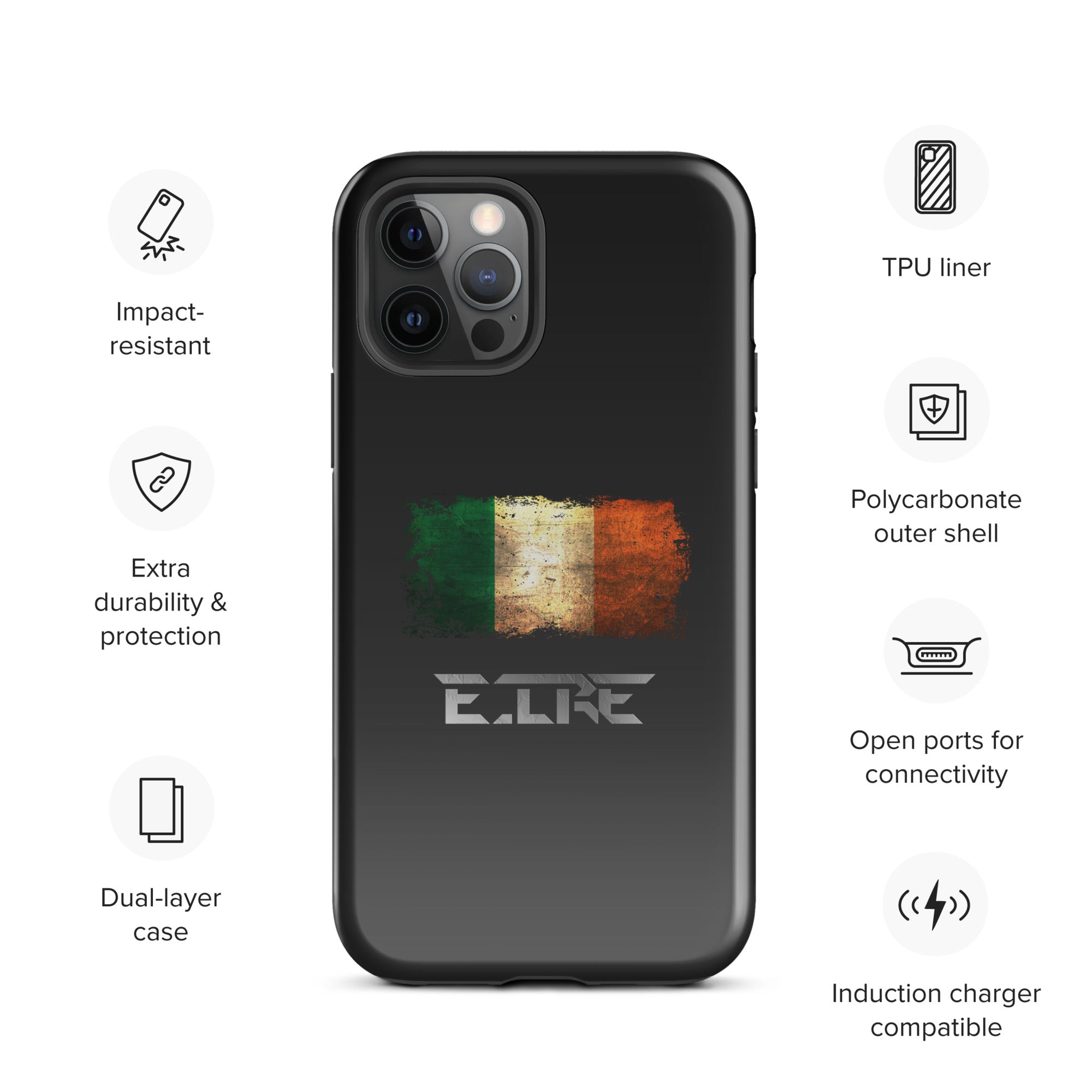 Infinite Variations - International Series - Ireland Distressed - Tough Case for iPhone®