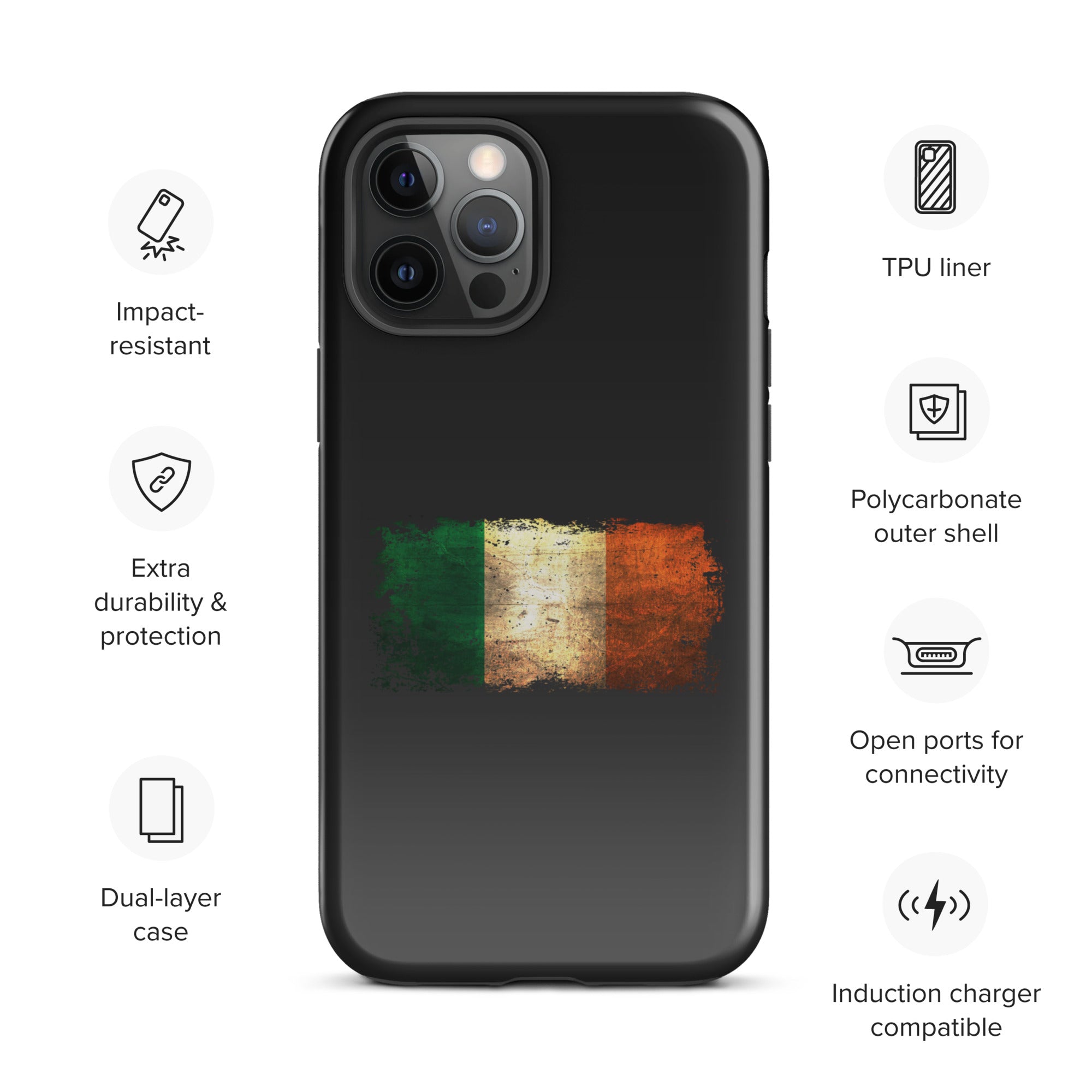 Infinite Variations - Ireland Distressed - Tough Case for iPhone®