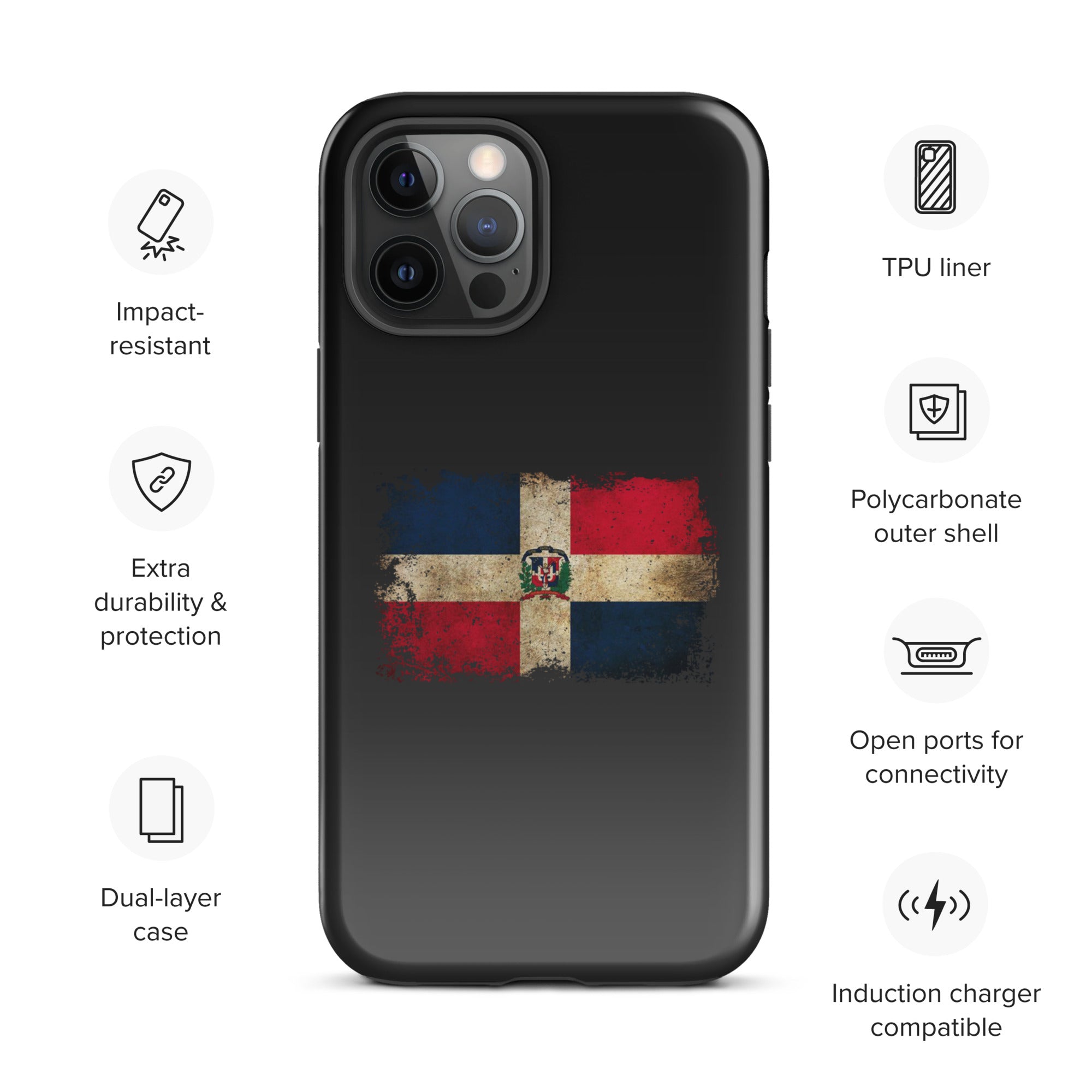 Infinite Variations - Dominican Republic Distressed - Tough Case for iPhone®