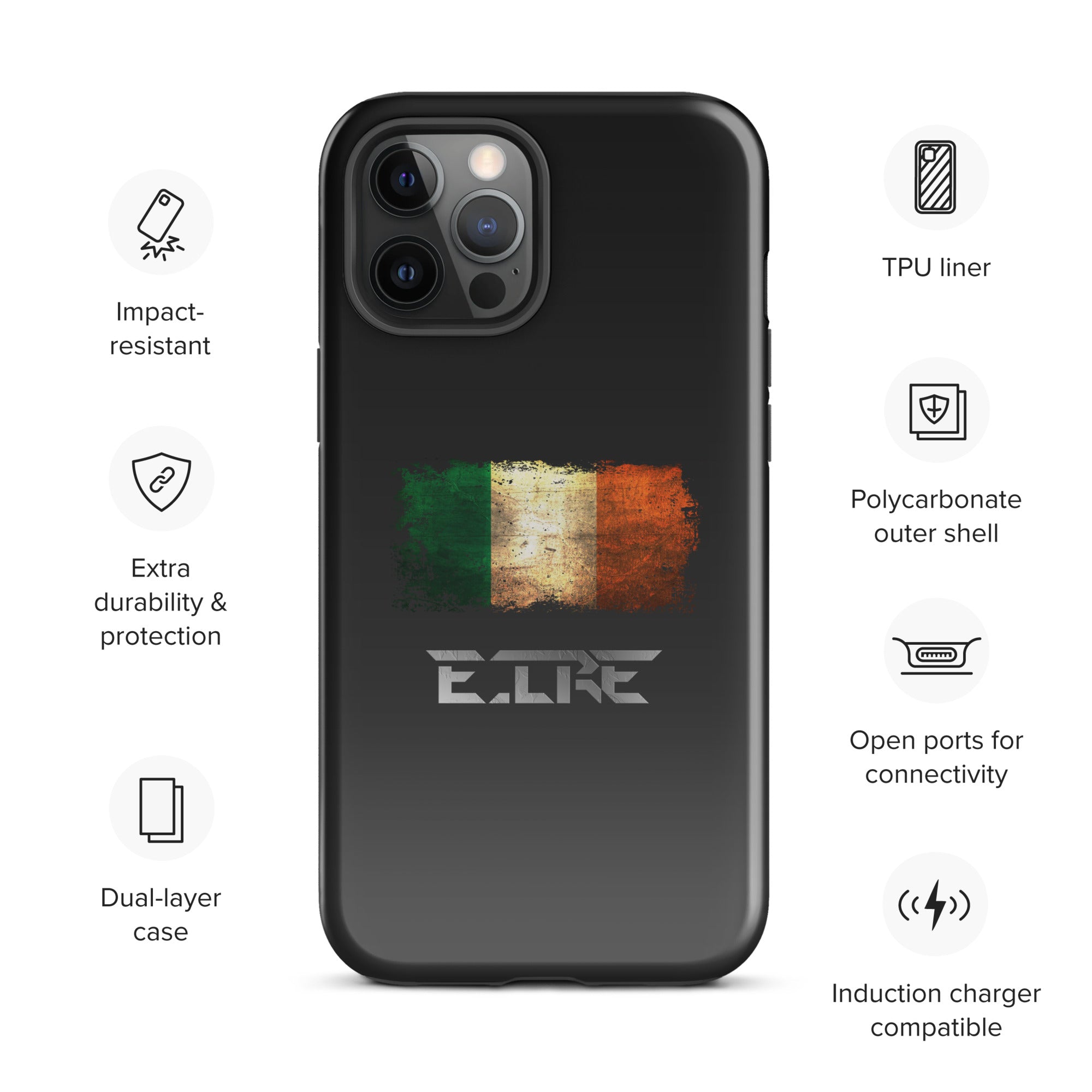 Infinite Variations - International Series - Ireland Distressed - Tough Case for iPhone®