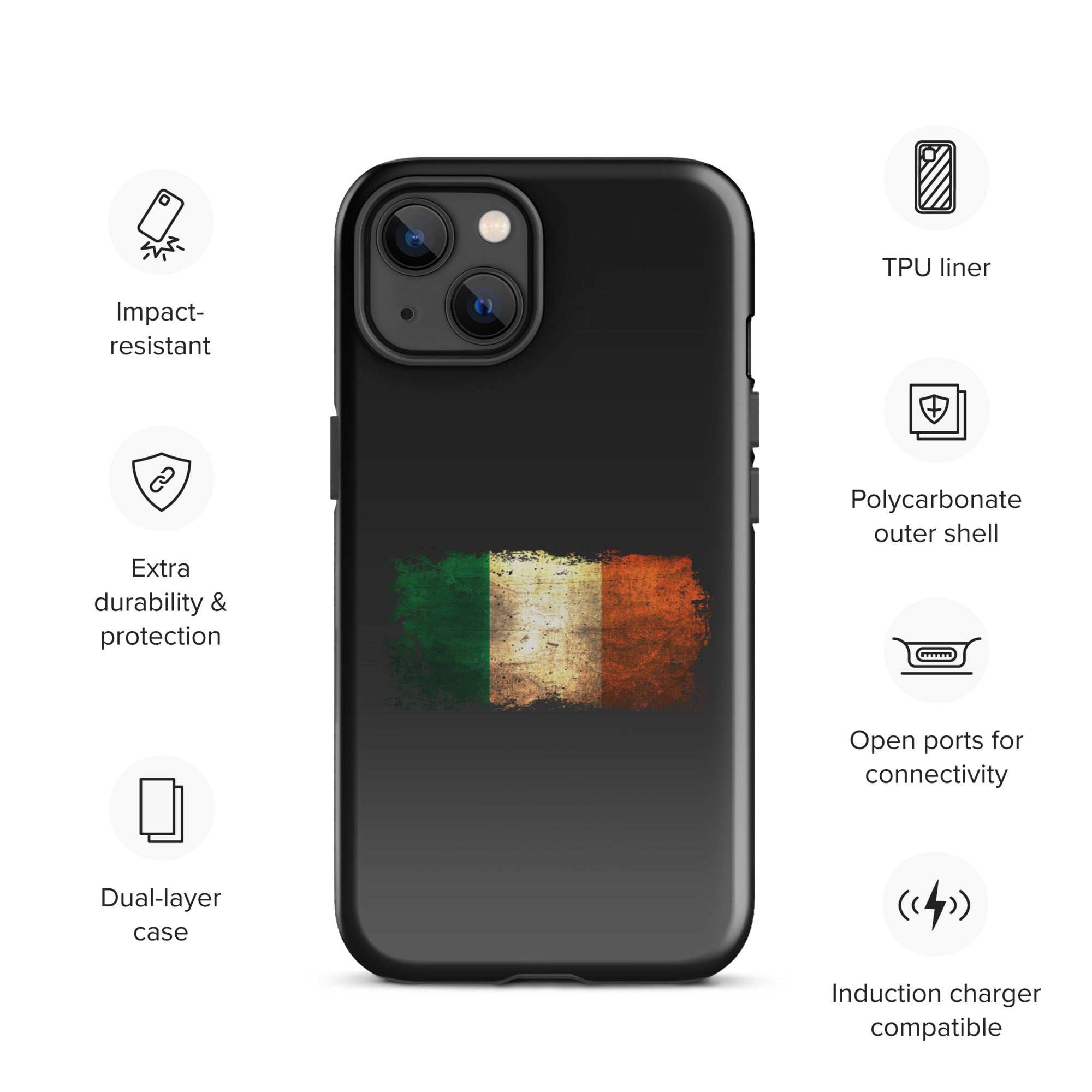 Infinite Variations - Ireland Distressed - Tough Case for iPhone®