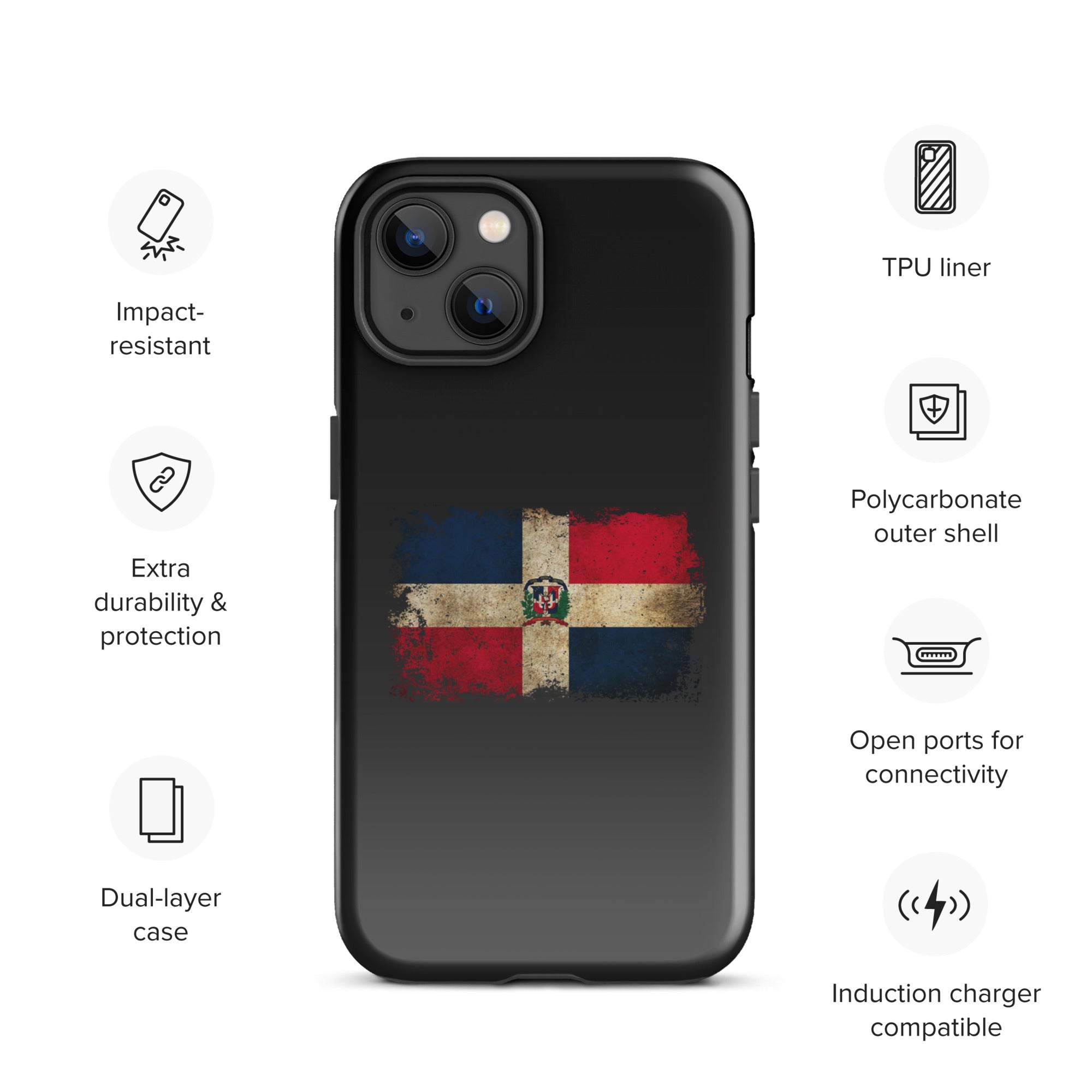 Infinite Variations - Dominican Republic Distressed - Tough Case for iPhone®