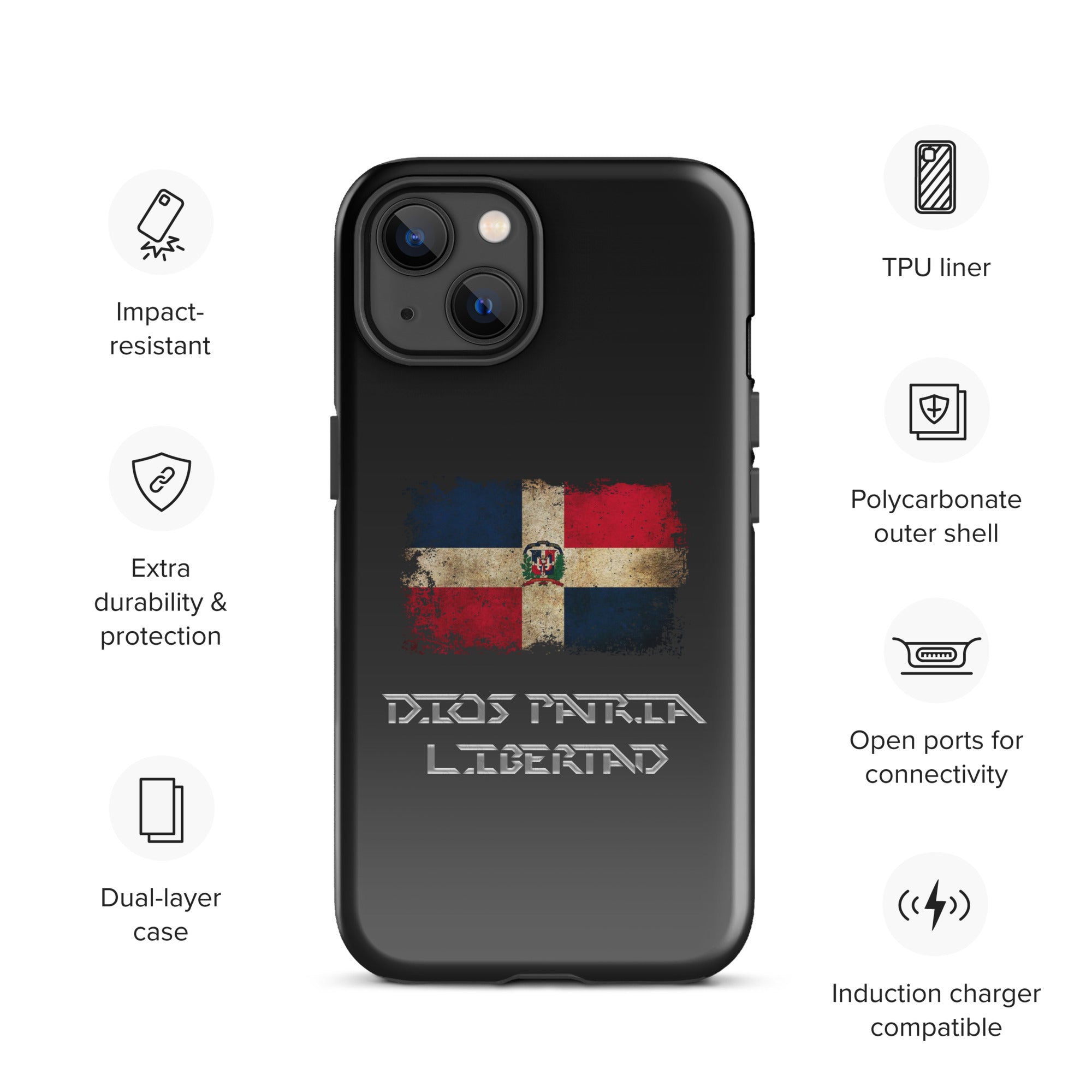 Infinite Variations - International Series - Dominican Republic Distressed - Tough Case for iPhone®
