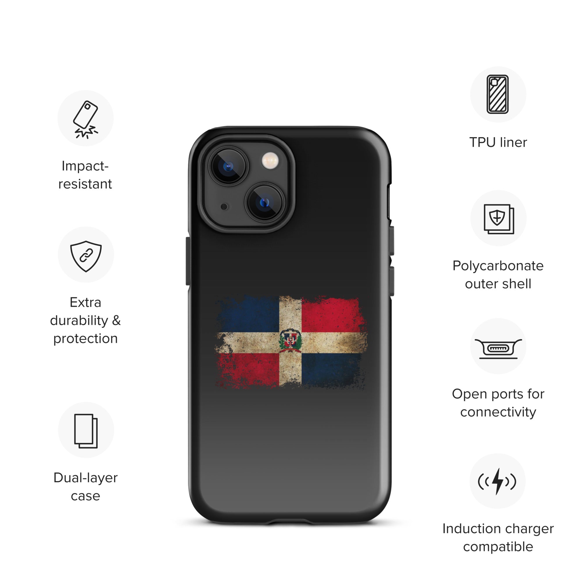 Infinite Variations - Dominican Republic Distressed - Tough Case for iPhone®