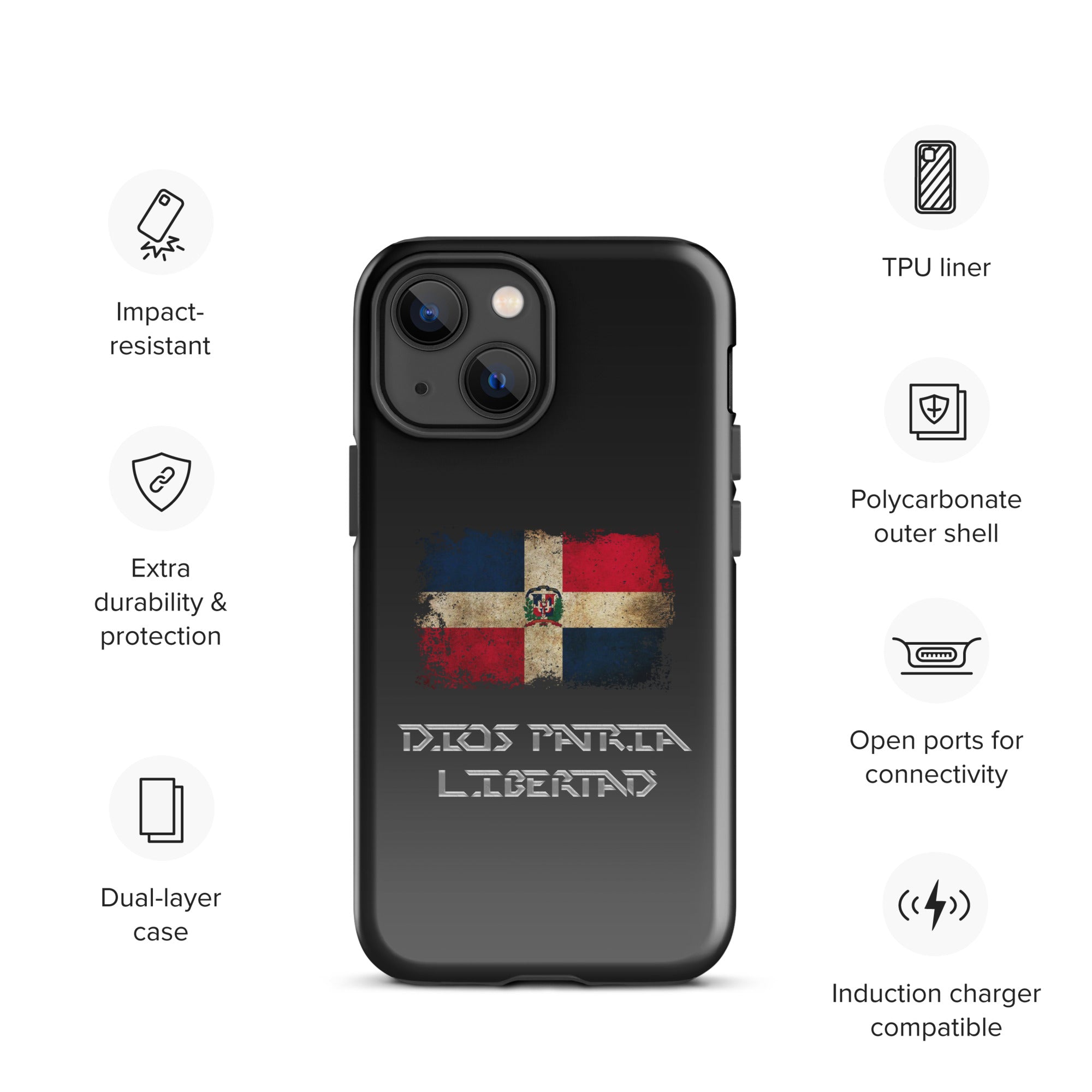Infinite Variations - International Series - Dominican Republic Distressed - Tough Case for iPhone®