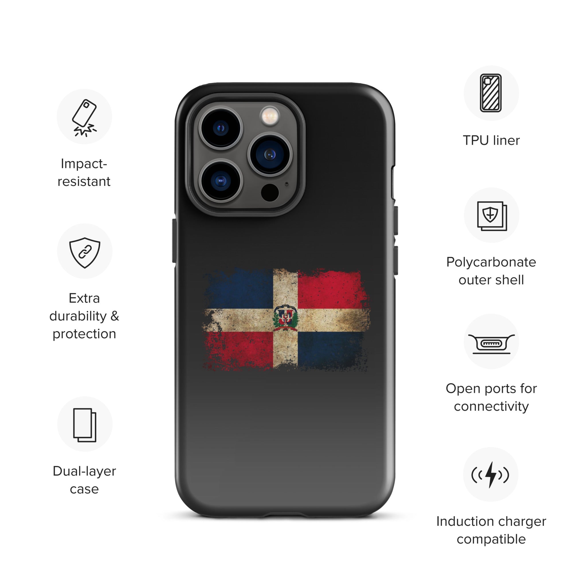 Infinite Variations - Dominican Republic Distressed - Tough Case for iPhone®