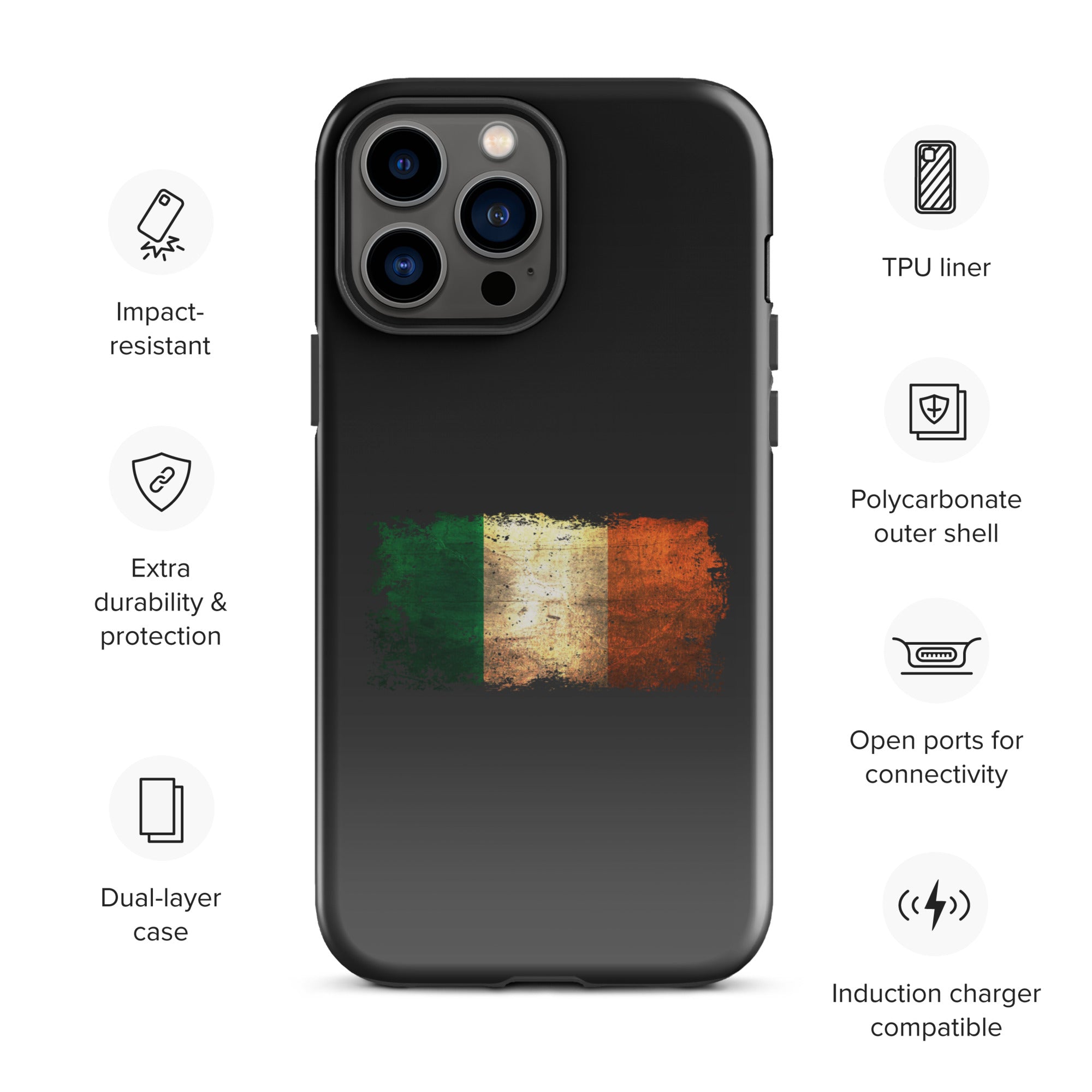 Infinite Variations - Ireland Distressed - Tough Case for iPhone®
