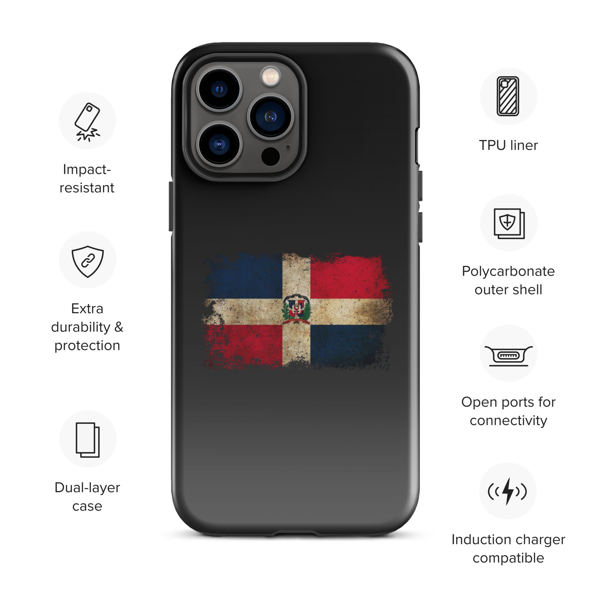 Infinite Variations - Dominican Republic Distressed - Tough Case for iPhone®