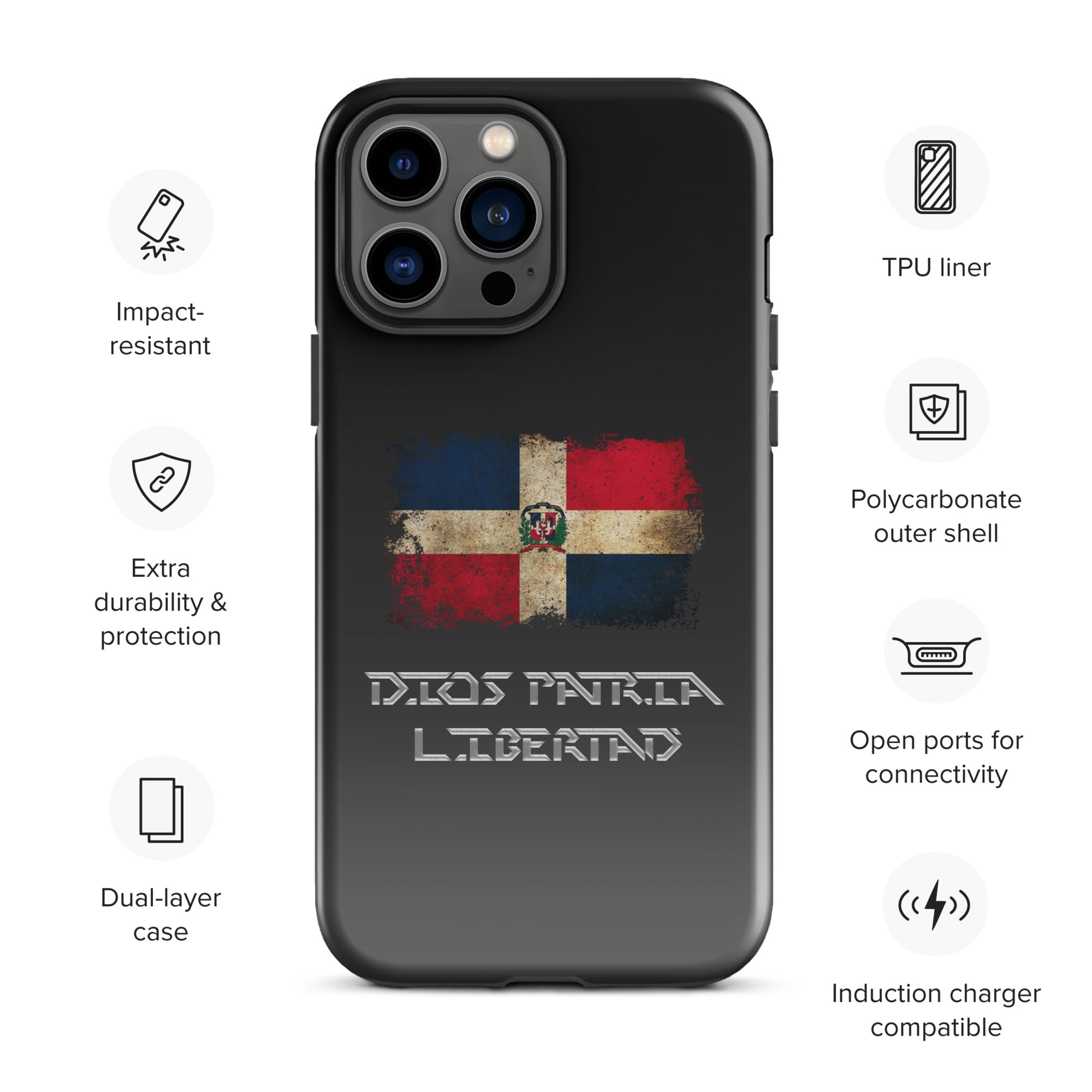 Infinite Variations - International Series - Dominican Republic Distressed - Tough Case for iPhone®