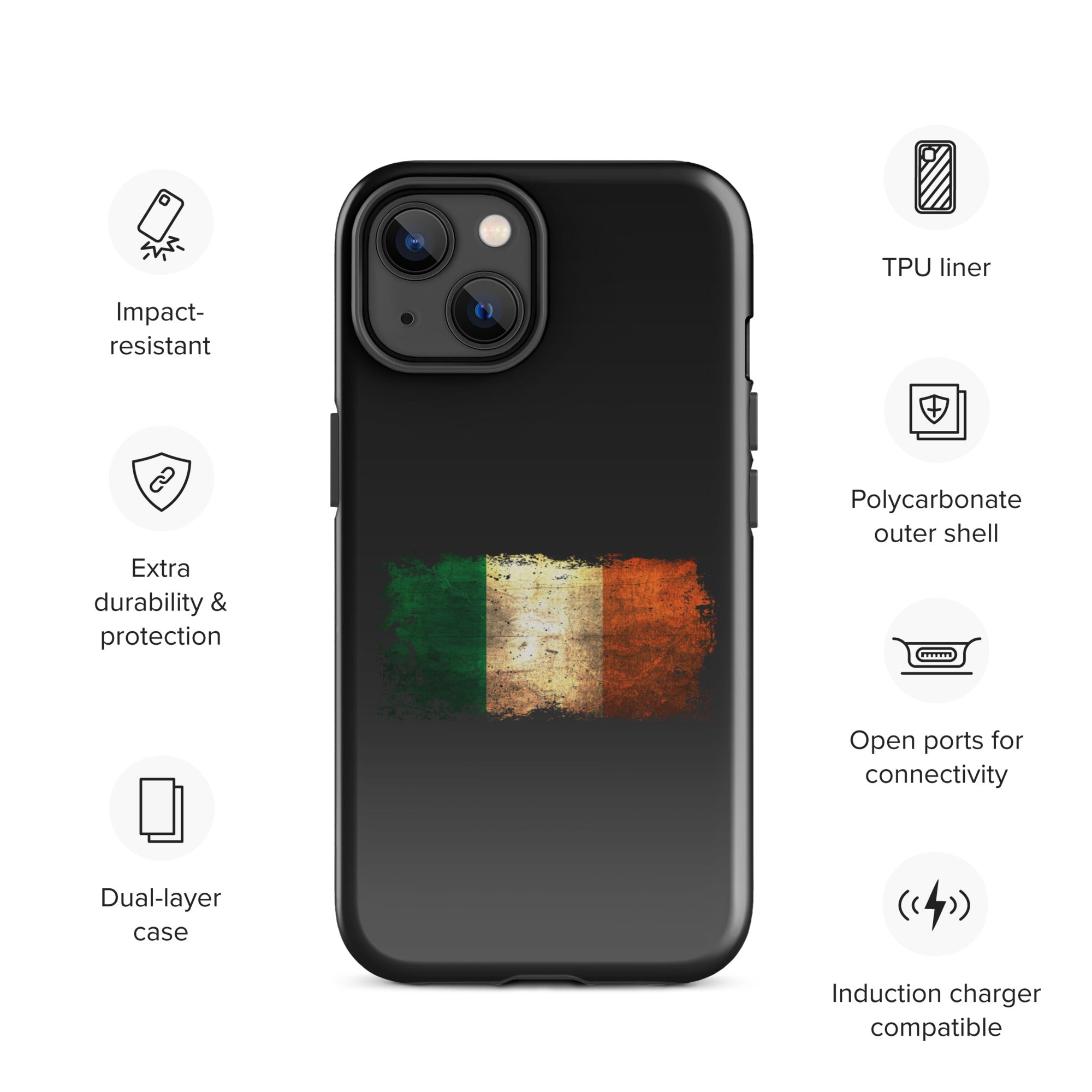 Infinite Variations - Ireland Distressed - Tough Case for iPhone®