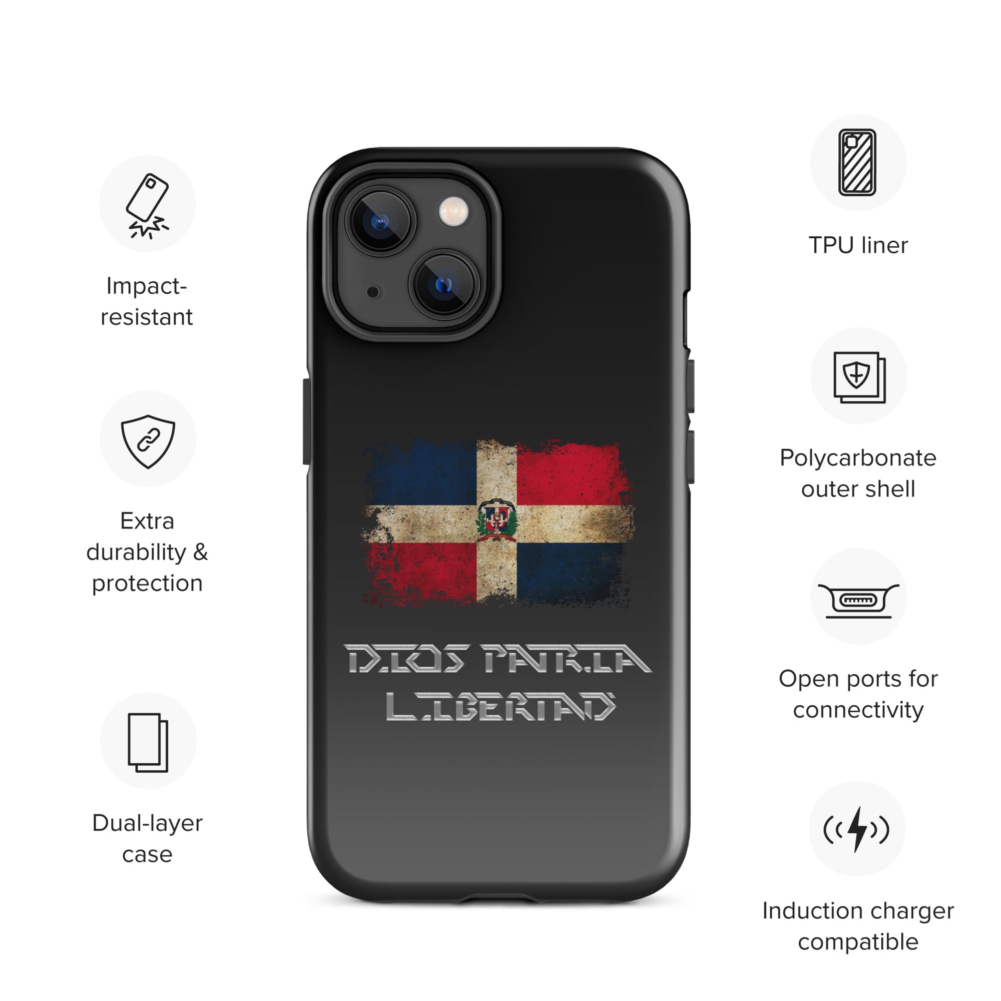 Infinite Variations - International Series - Dominican Republic Distressed - Tough Case for iPhone®
