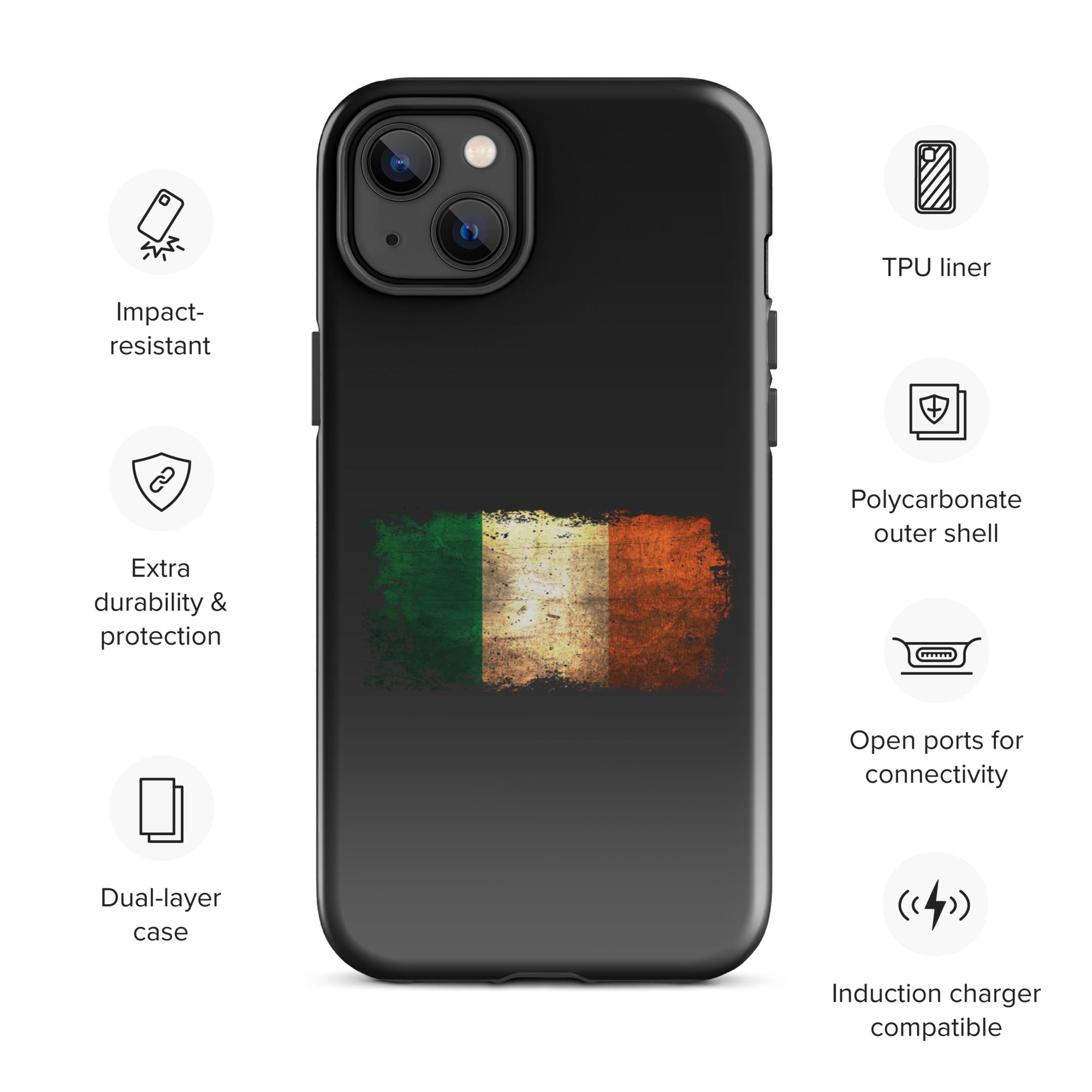 Infinite Variations - Ireland Distressed - Tough Case for iPhone®