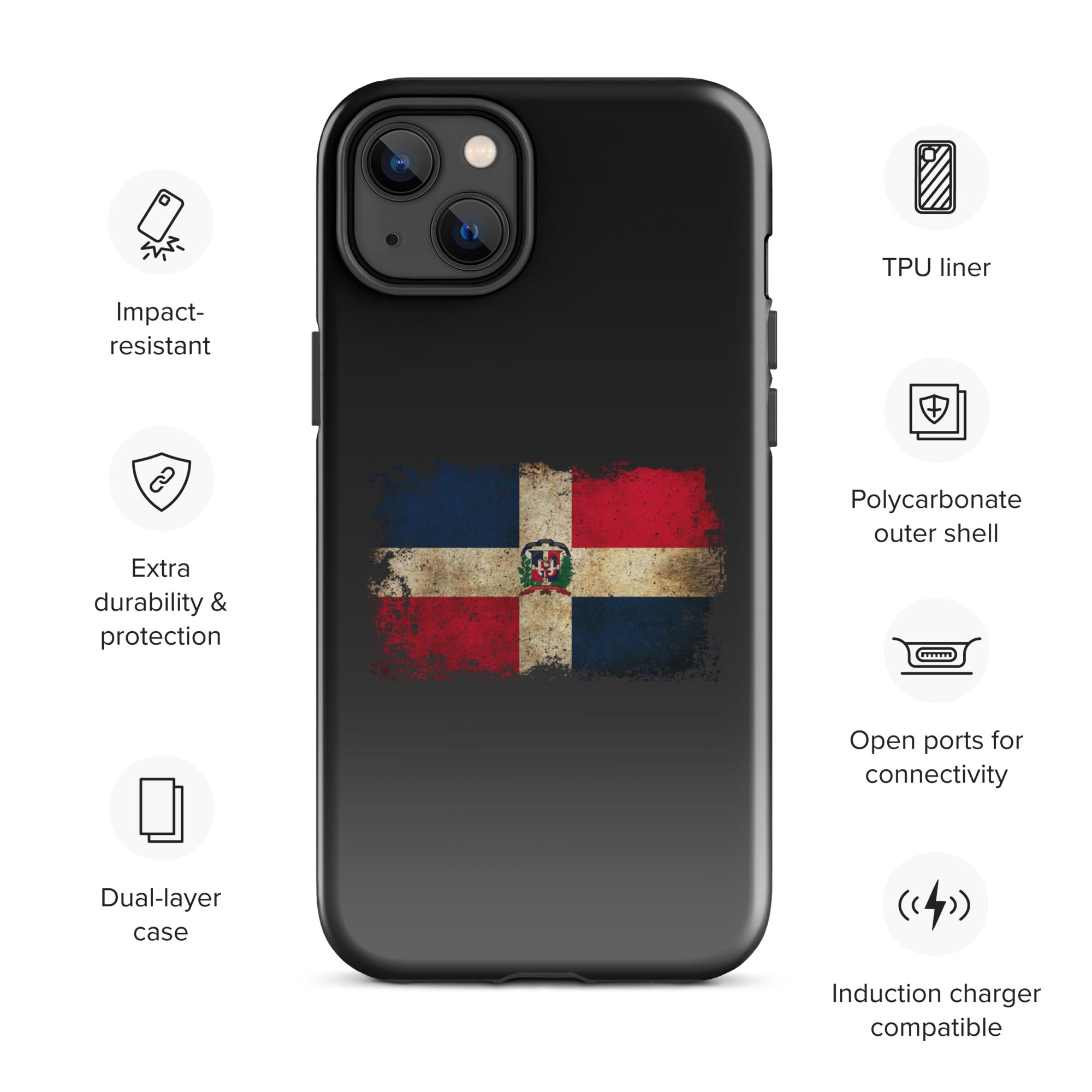 Infinite Variations - Dominican Republic Distressed - Tough Case for iPhone®