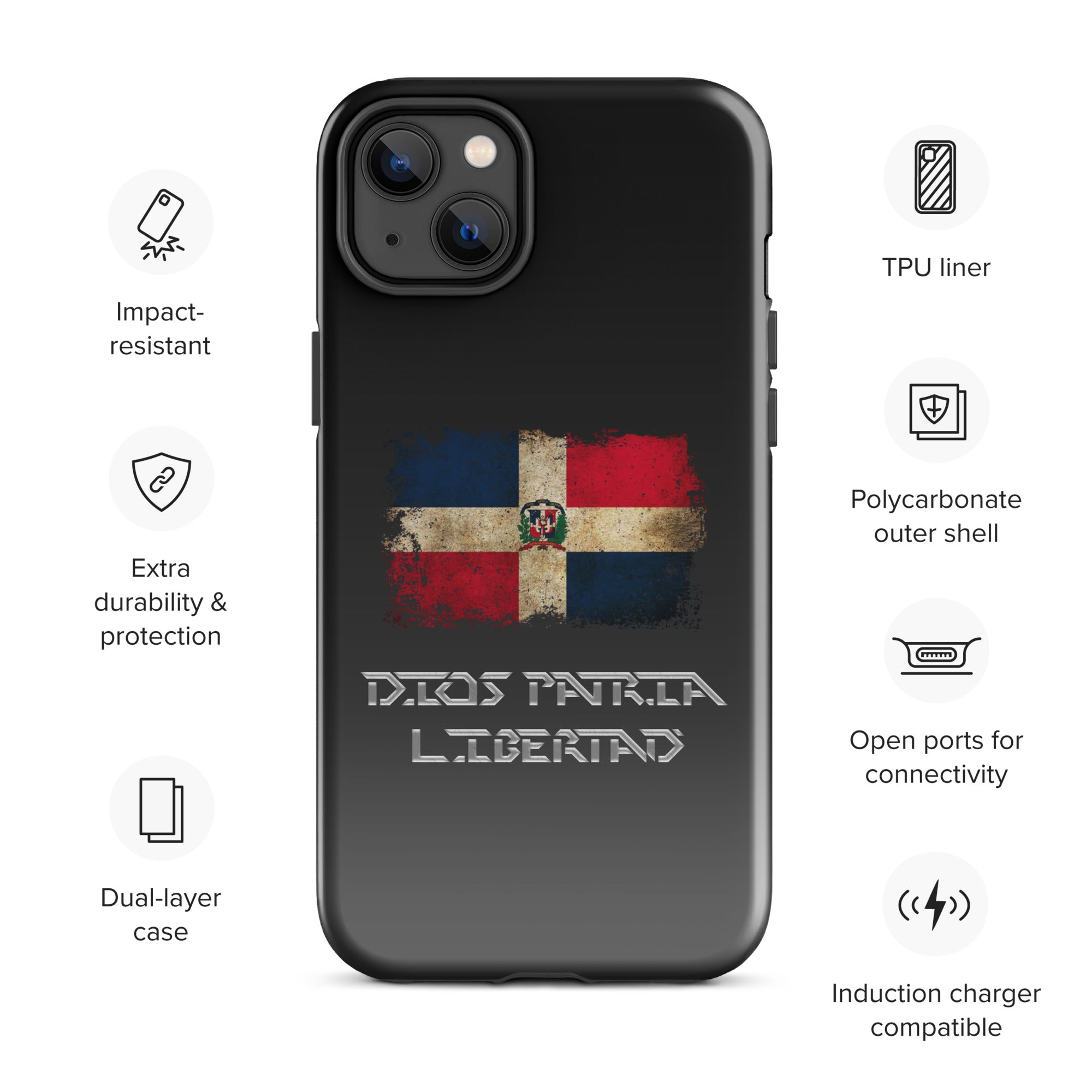 Infinite Variations - International Series - Dominican Republic Distressed - Tough Case for iPhone®