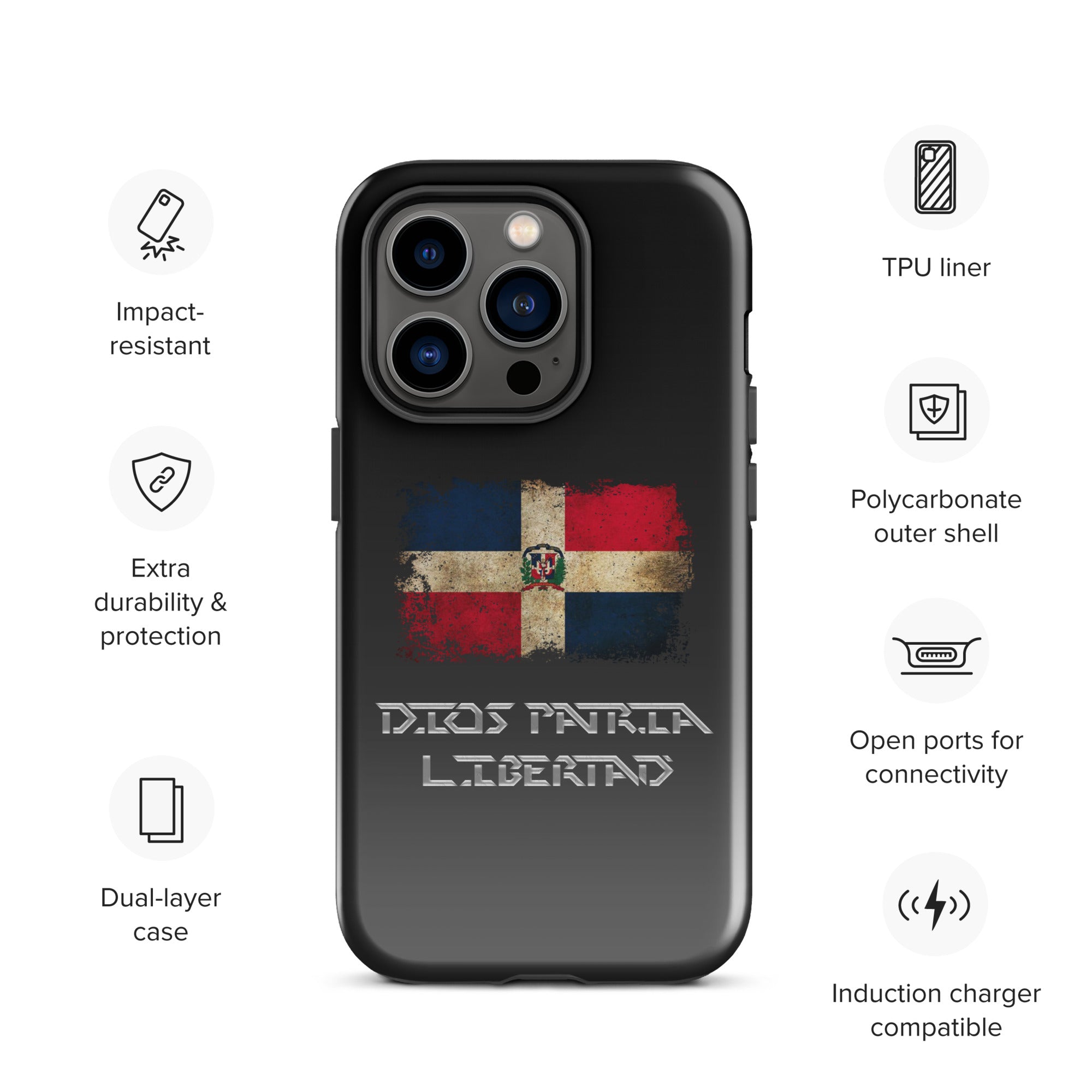 Infinite Variations - International Series - Dominican Republic Distressed - Tough Case for iPhone®