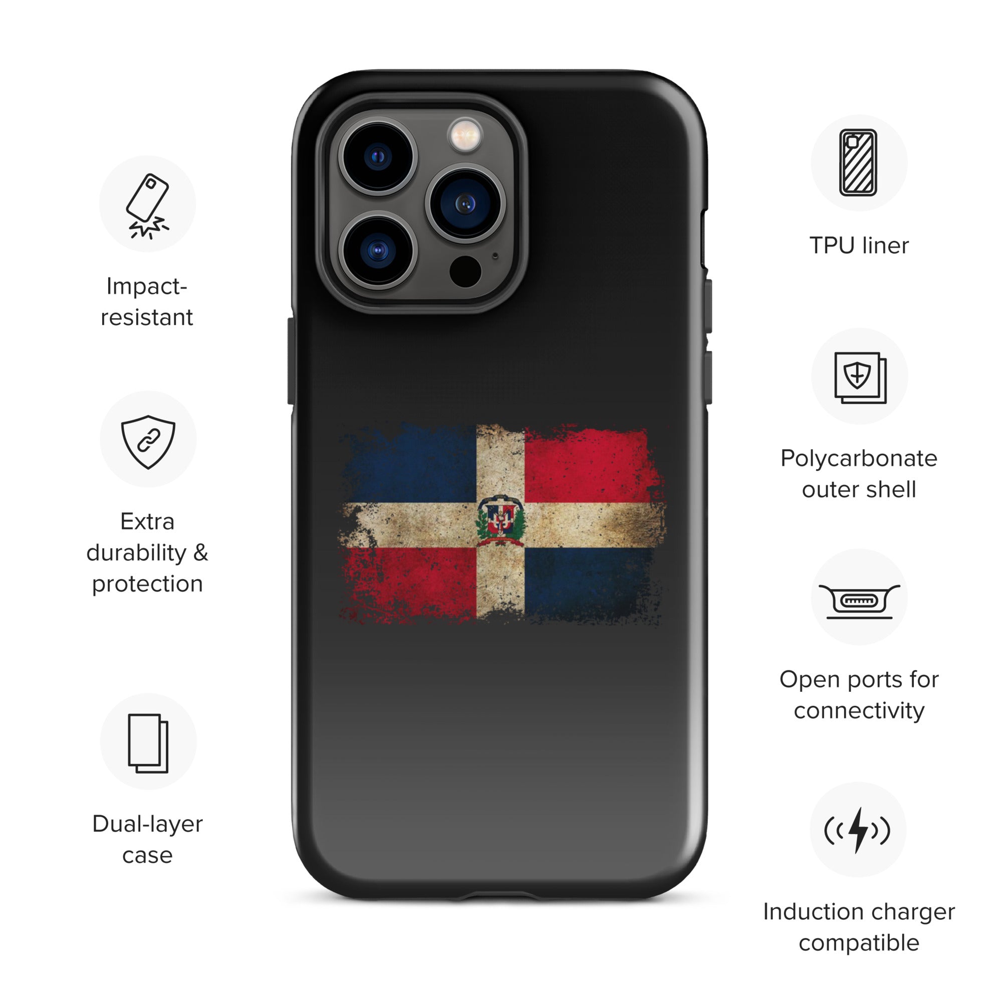Infinite Variations - Dominican Republic Distressed - Tough Case for iPhone®