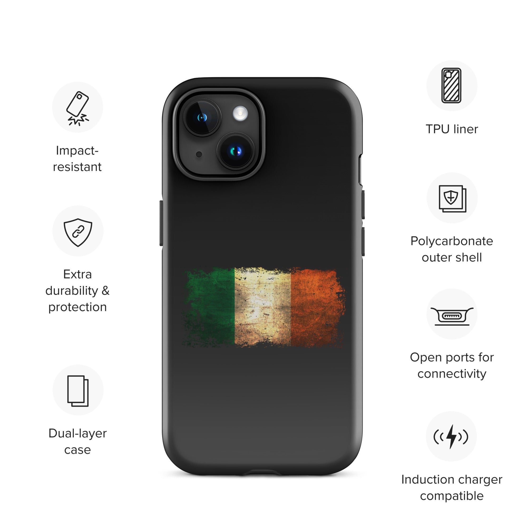 Infinite Variations - Ireland Distressed - Tough Case for iPhone®
